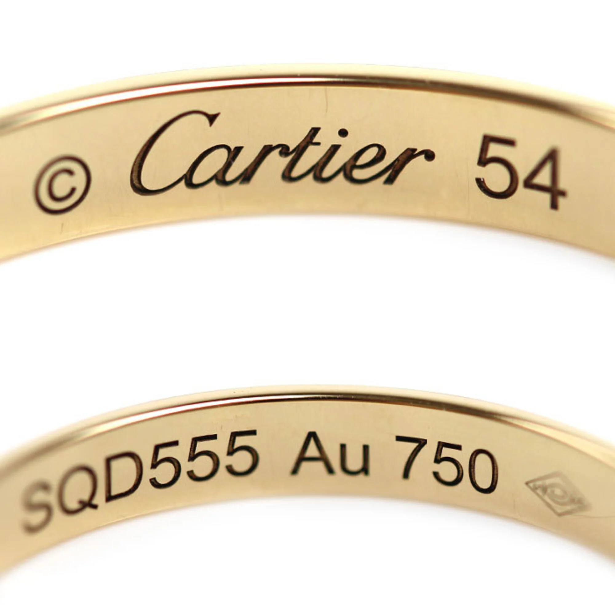 Band Ring 18K Yellow Gold with Diamond - Image 5
