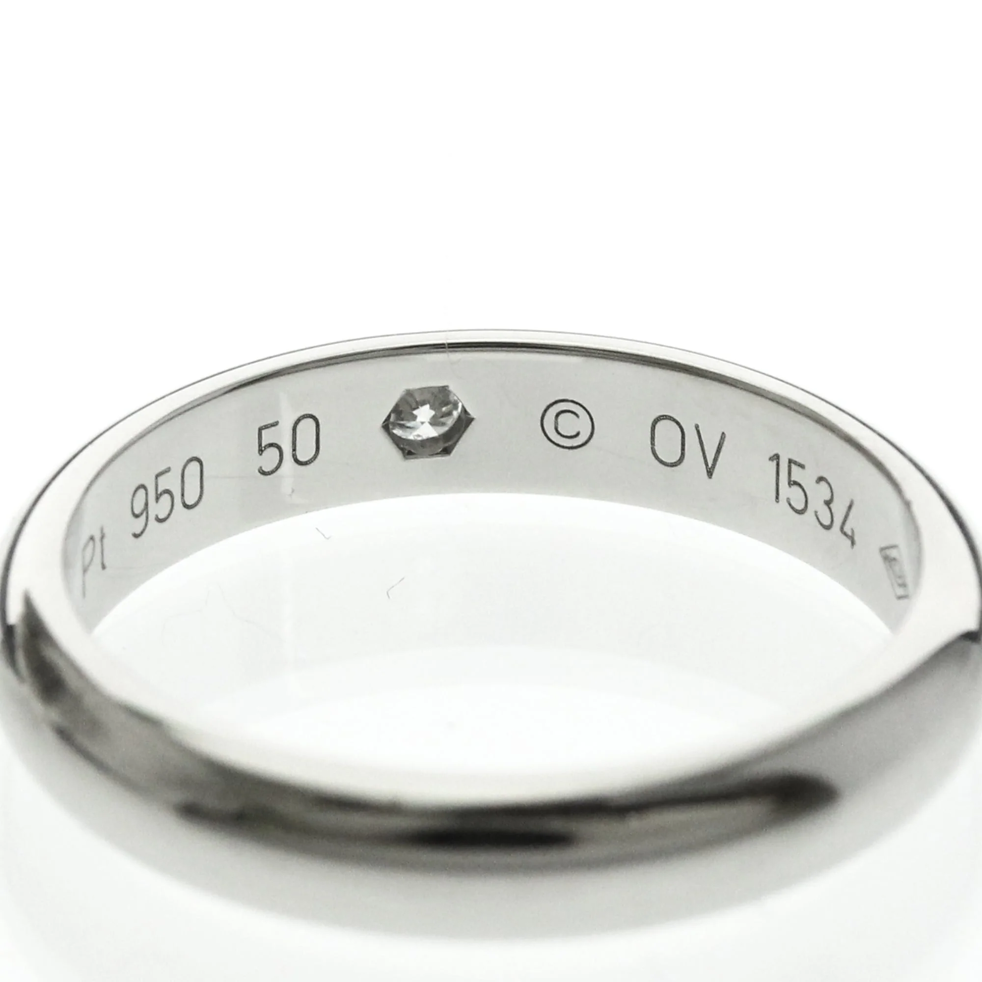 Band Ring Platinum With Diamond - Image 7