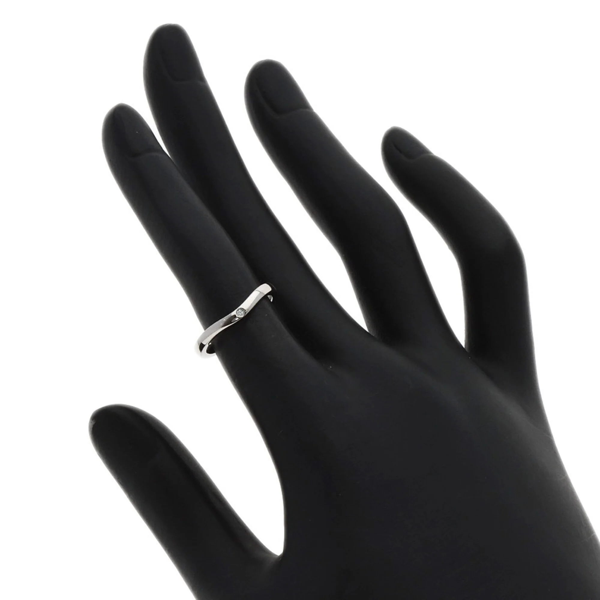 Band Ring Platinum with Diamond - Image 6