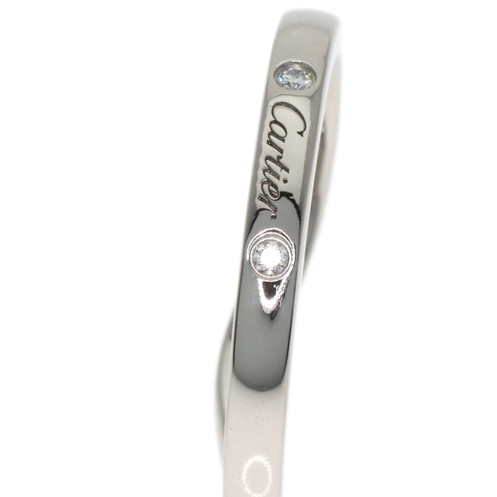 Band Ring Platinum with Diamond - Image 7