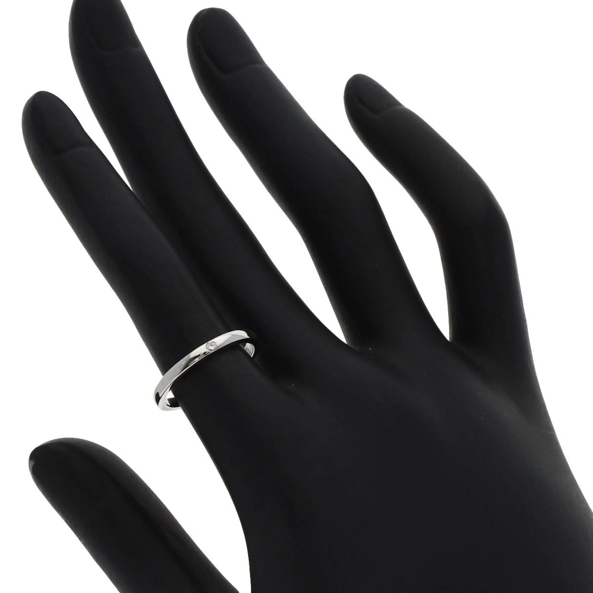 Band Ring Platinum with Diamond - Image 6