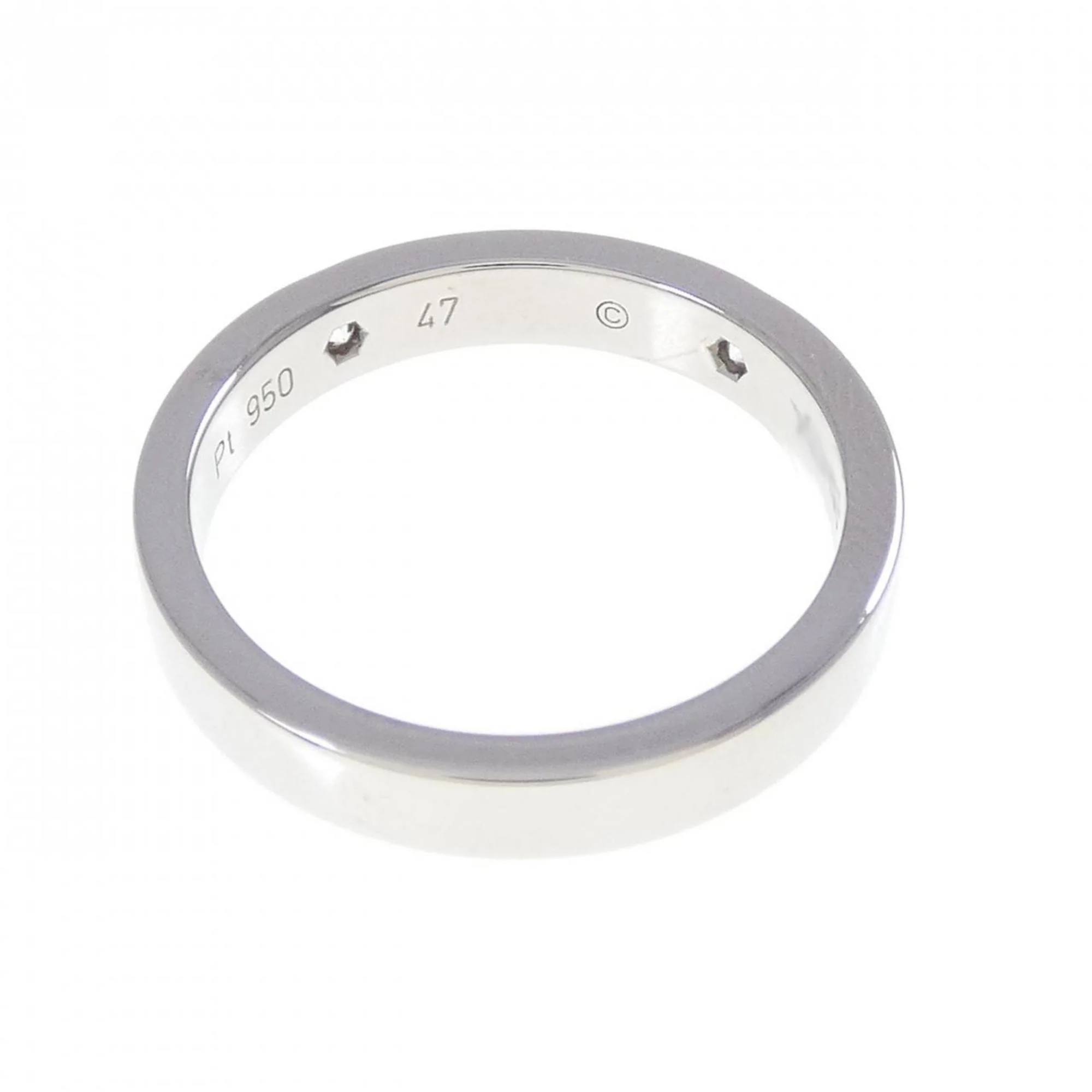 Band Ring Platinum with Diamond - Image 3