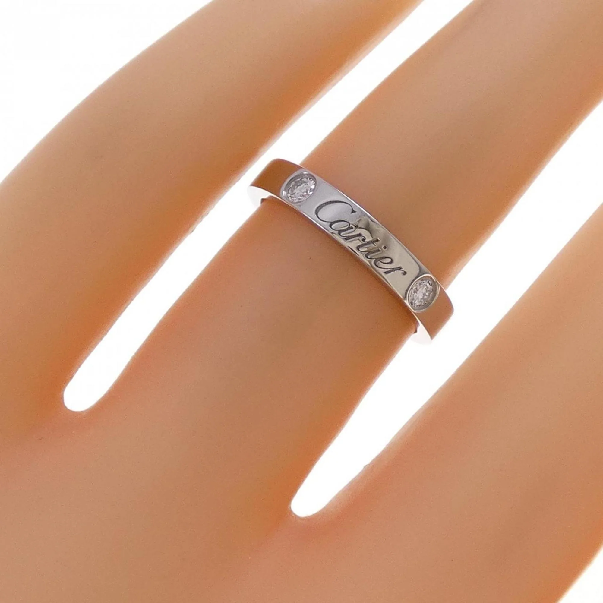 Band Ring Platinum with Diamond - Image 4