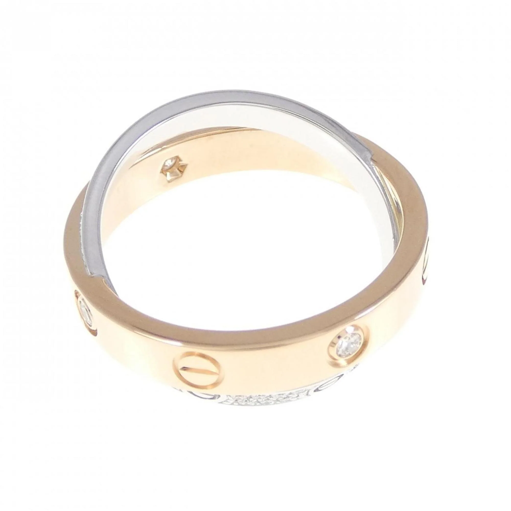 Be Love Ring 18K Rose Gold and 18K White Gold with Diamond - Image 3