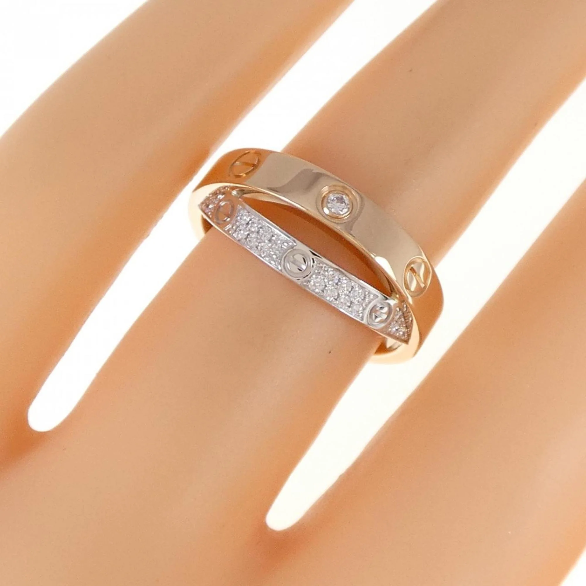Be Love Ring 18K Rose Gold and 18K White Gold with Diamond - Image 5