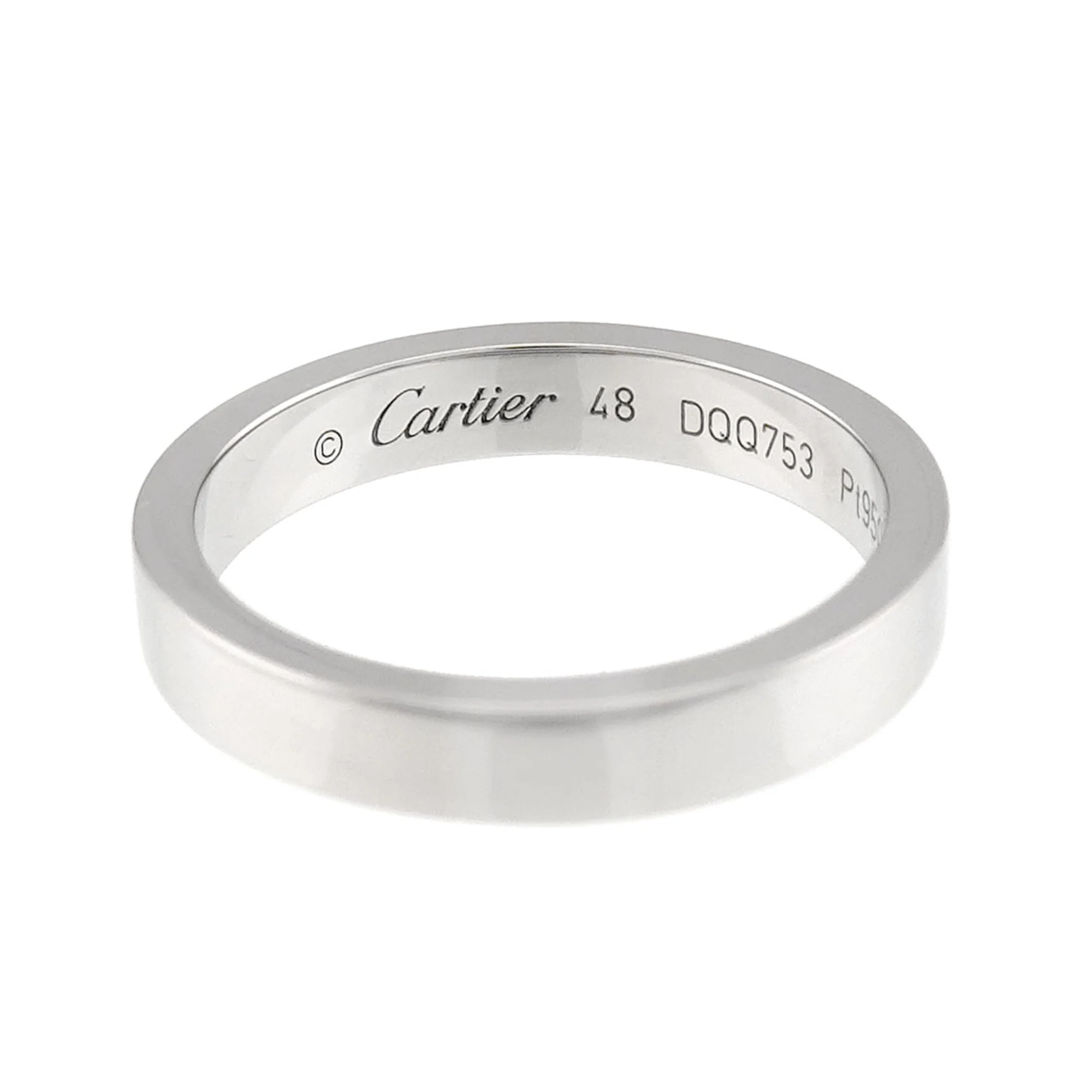 C de Cartier Ring Platinum - Image 2