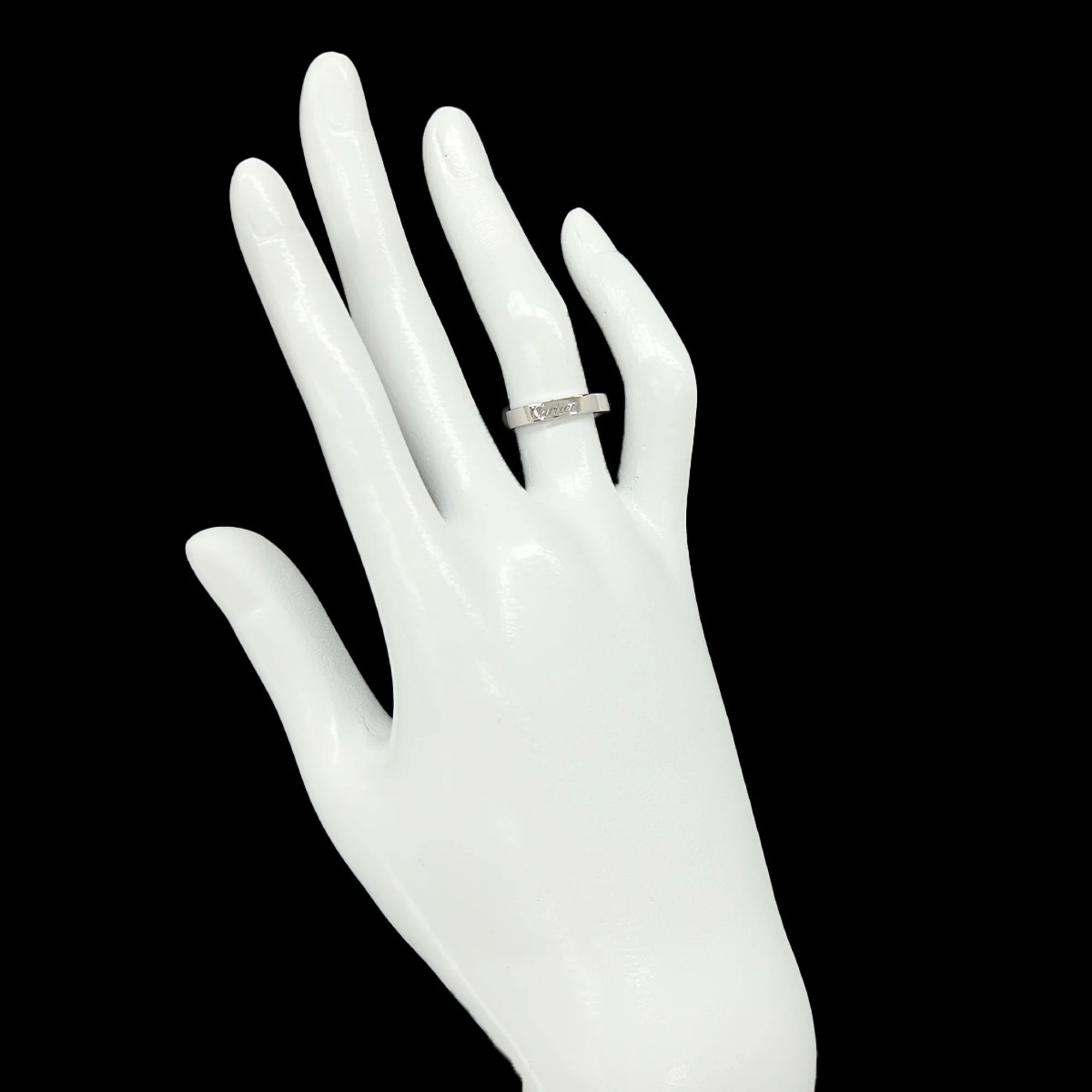 C de Cartier Ring Platinum - Image 6