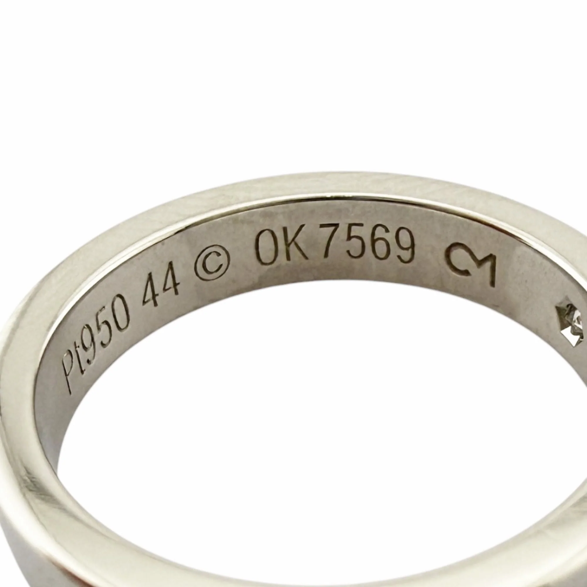 C de Cartier Ring Platinum - Image 8