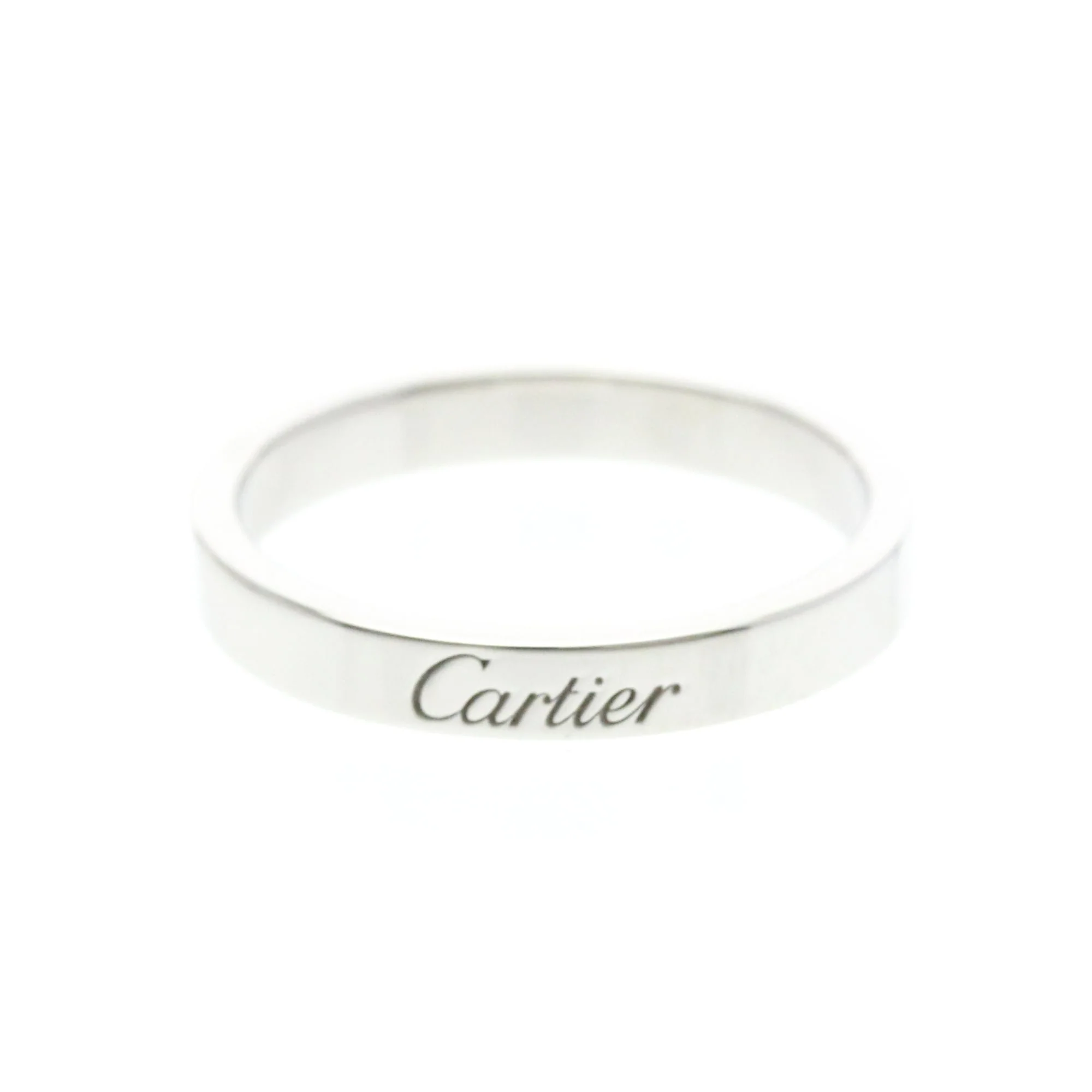 C de Cartier Ring Sterling Silver and Platinum