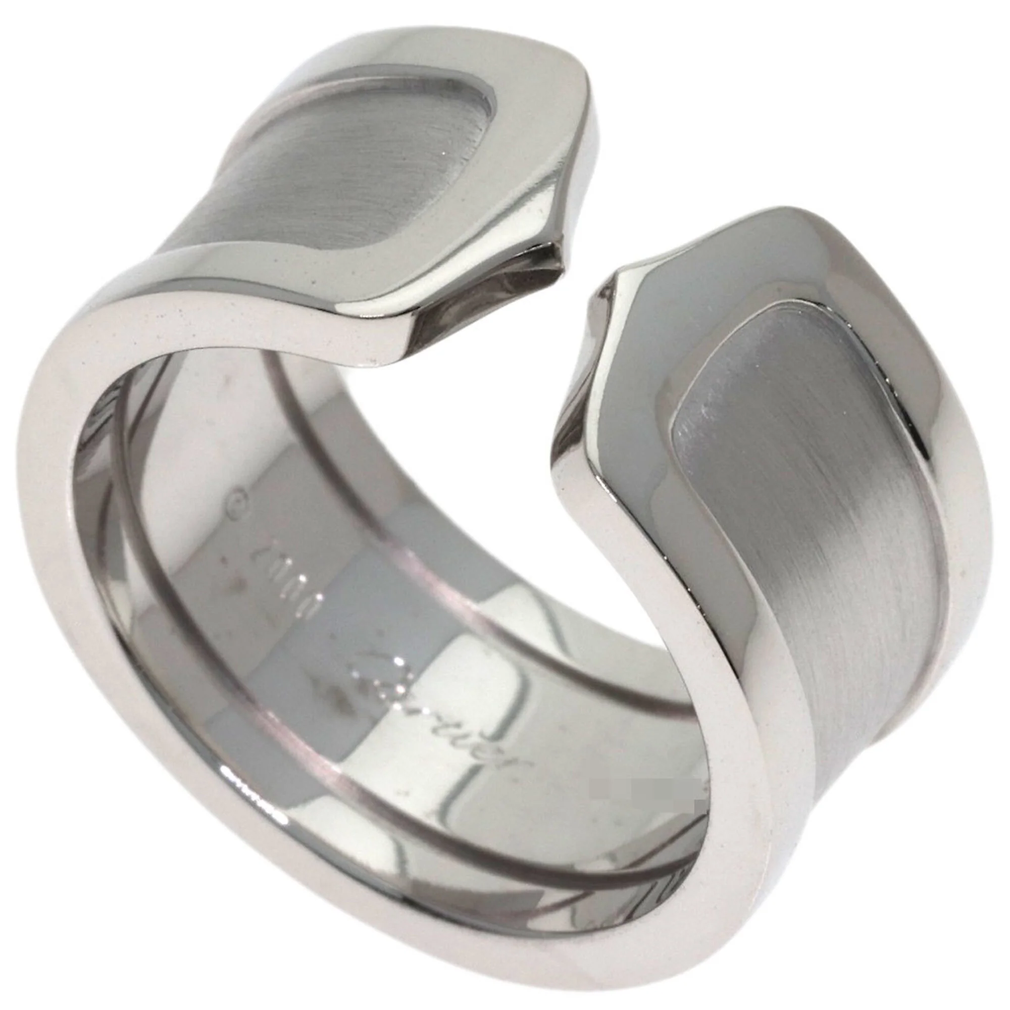 C2 Band Ring 18K White Gold