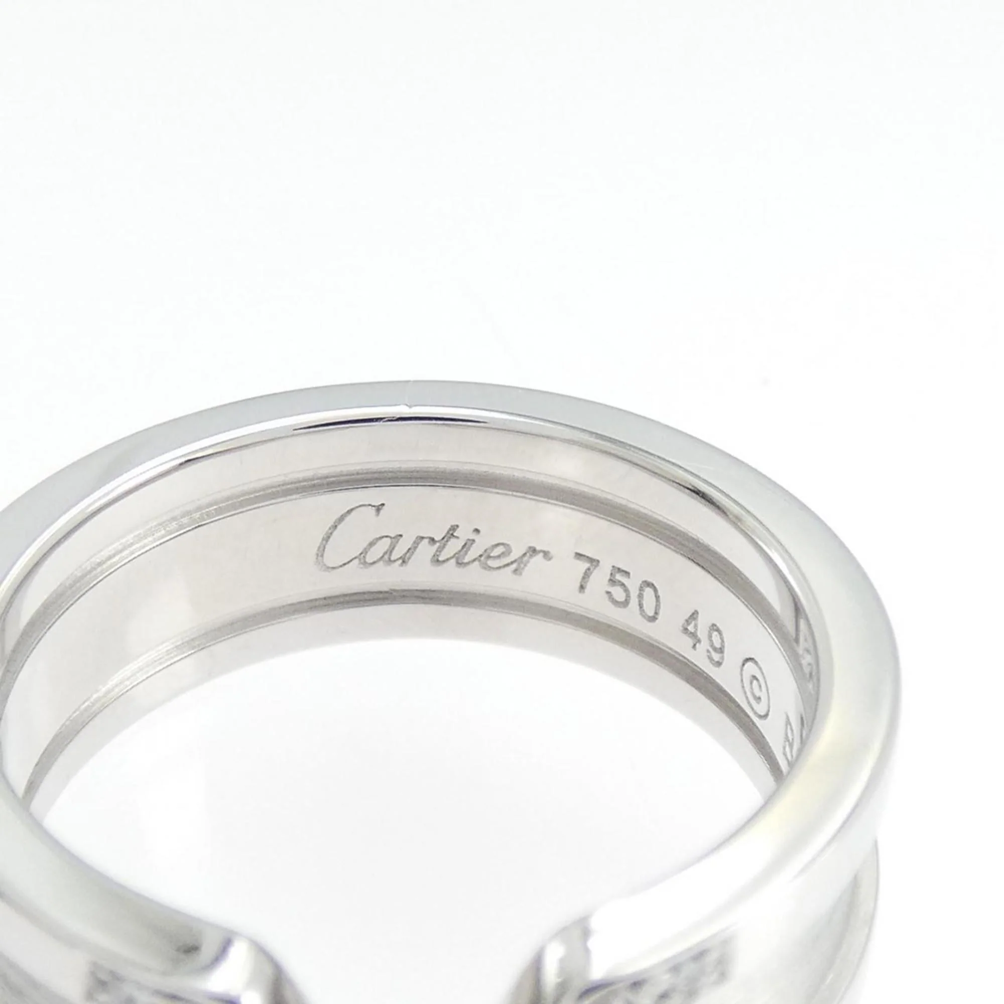 C2 Small Ring 18K White Gold and Diamond - Image 4