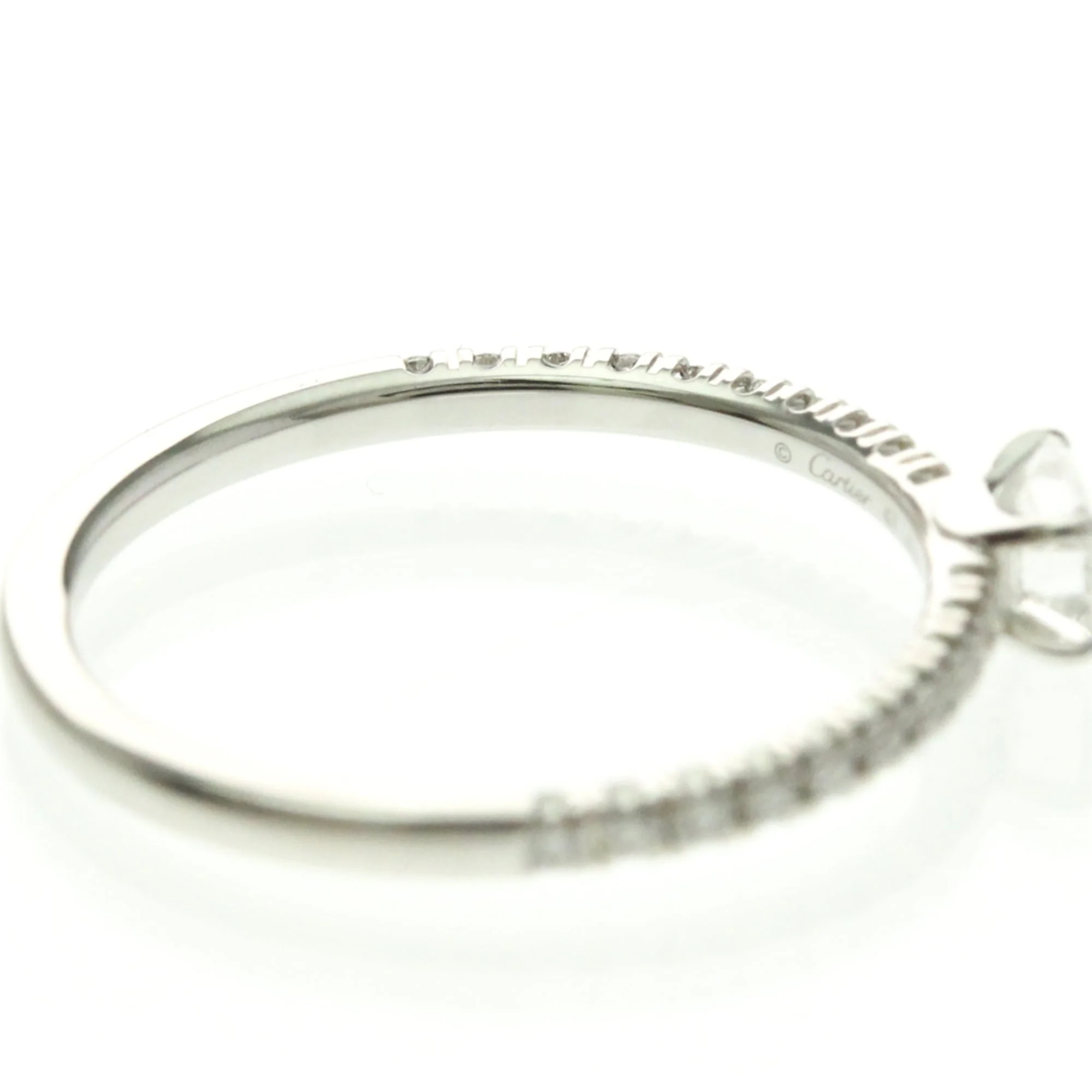 Ethancel Band Ring Platinum with Diamond - Image 8