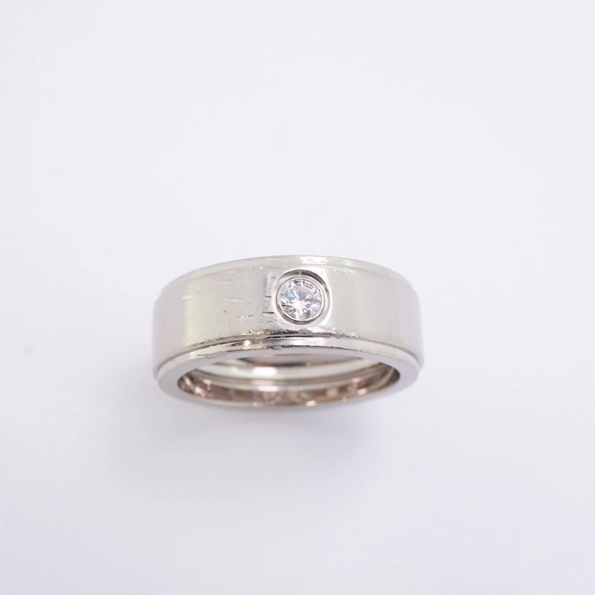 Fortune Ring 18K White Gold with Diamond - Image 2