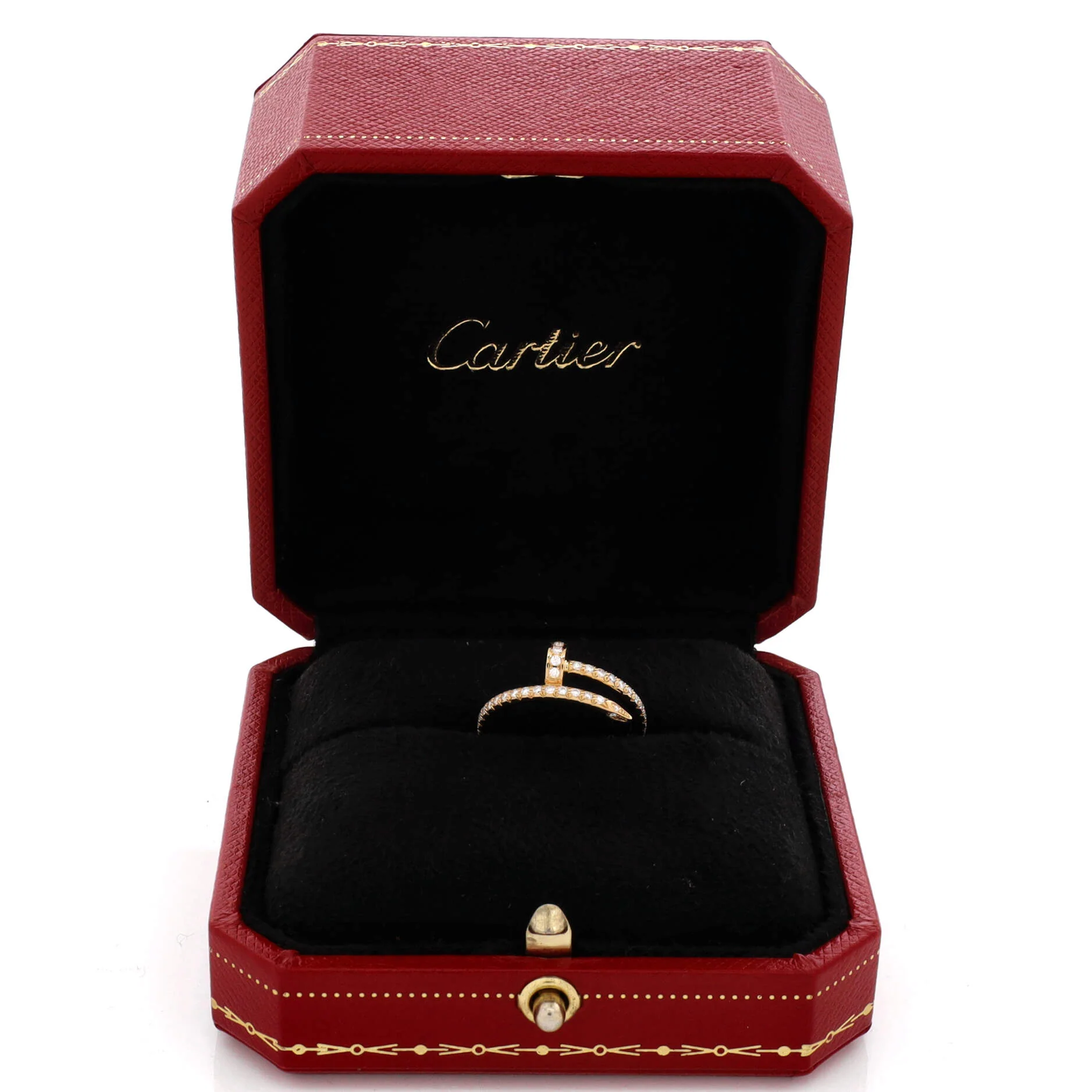 Juste un Clou Paved Ring 18K Yellow Gold with Diamonds Small - Image 2