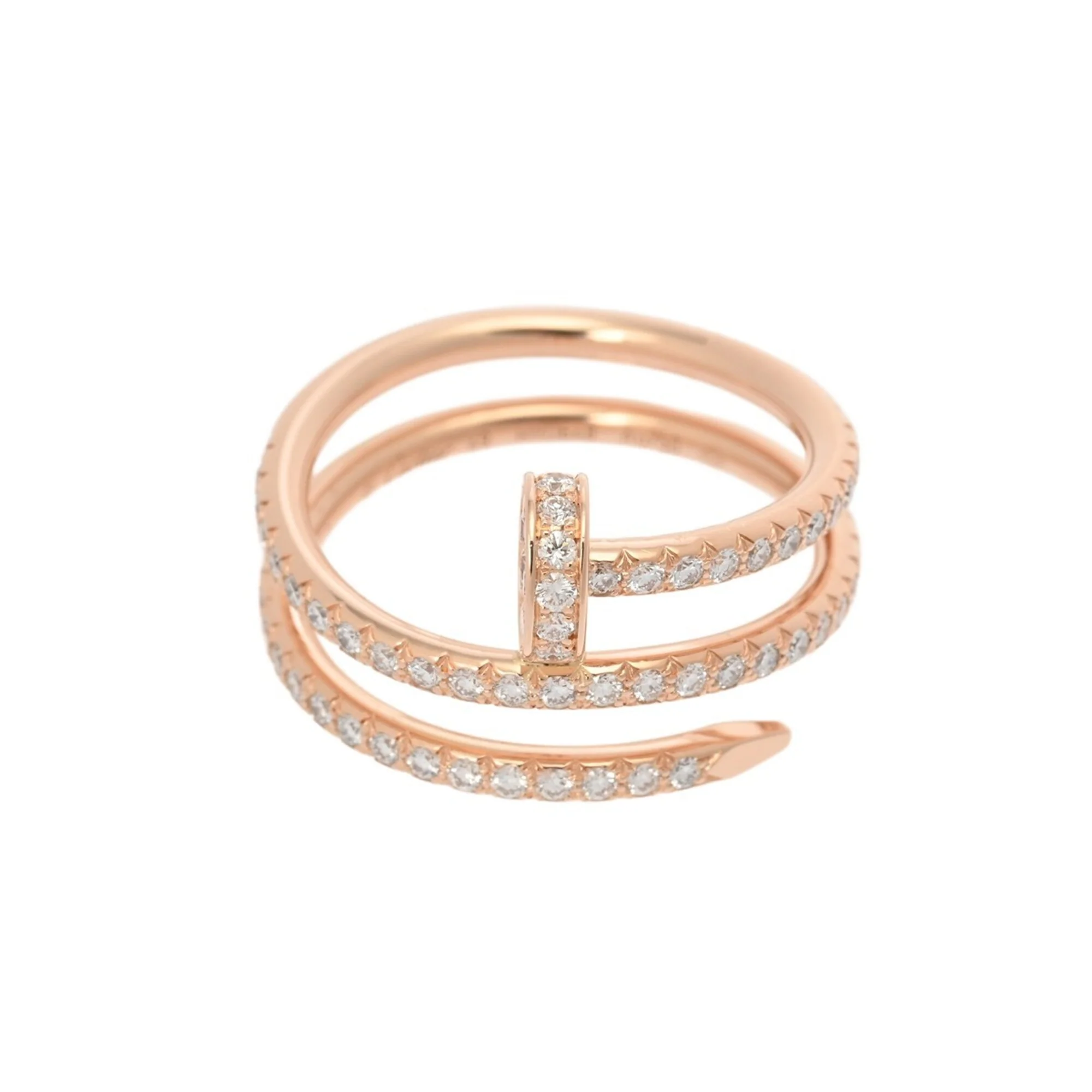 Juste un Clou Ring 18K Rose Gold with Diamond - Image 6