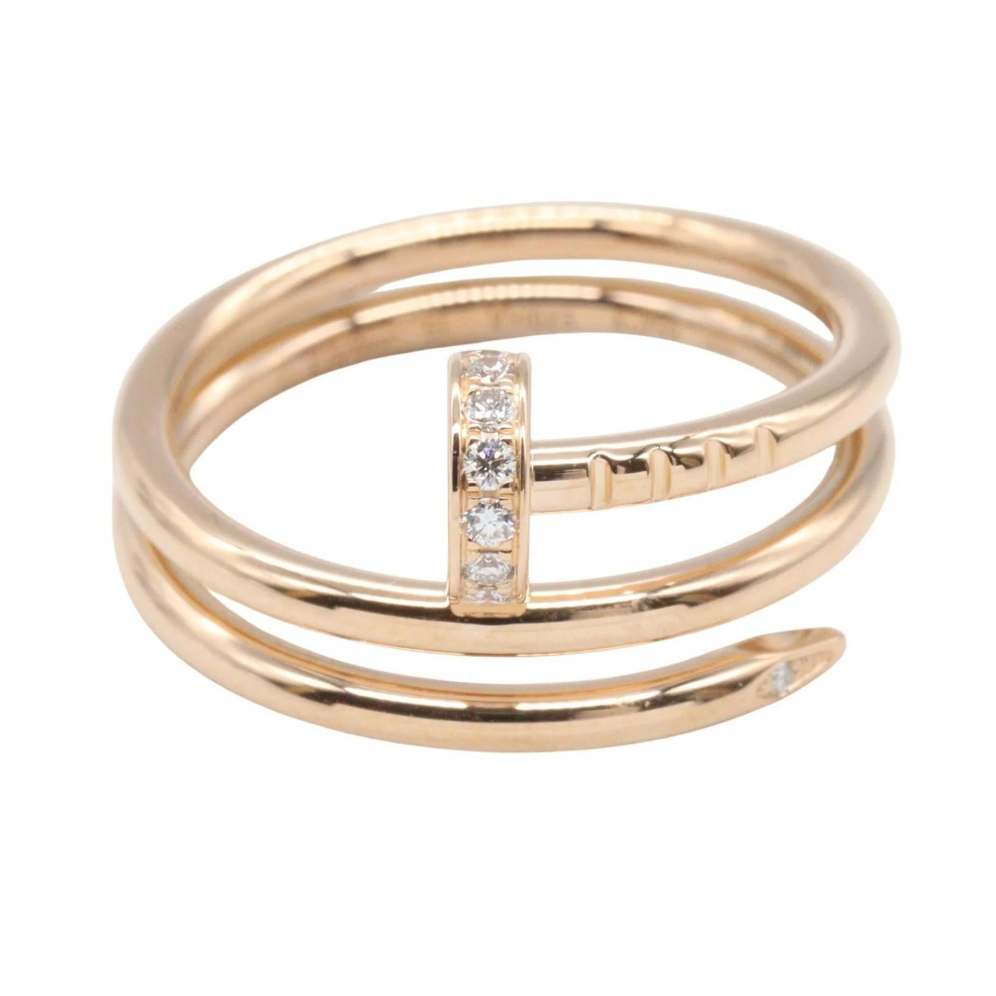 Juste un Clou Ring 18K Rose Gold with Diamond - Image 2
