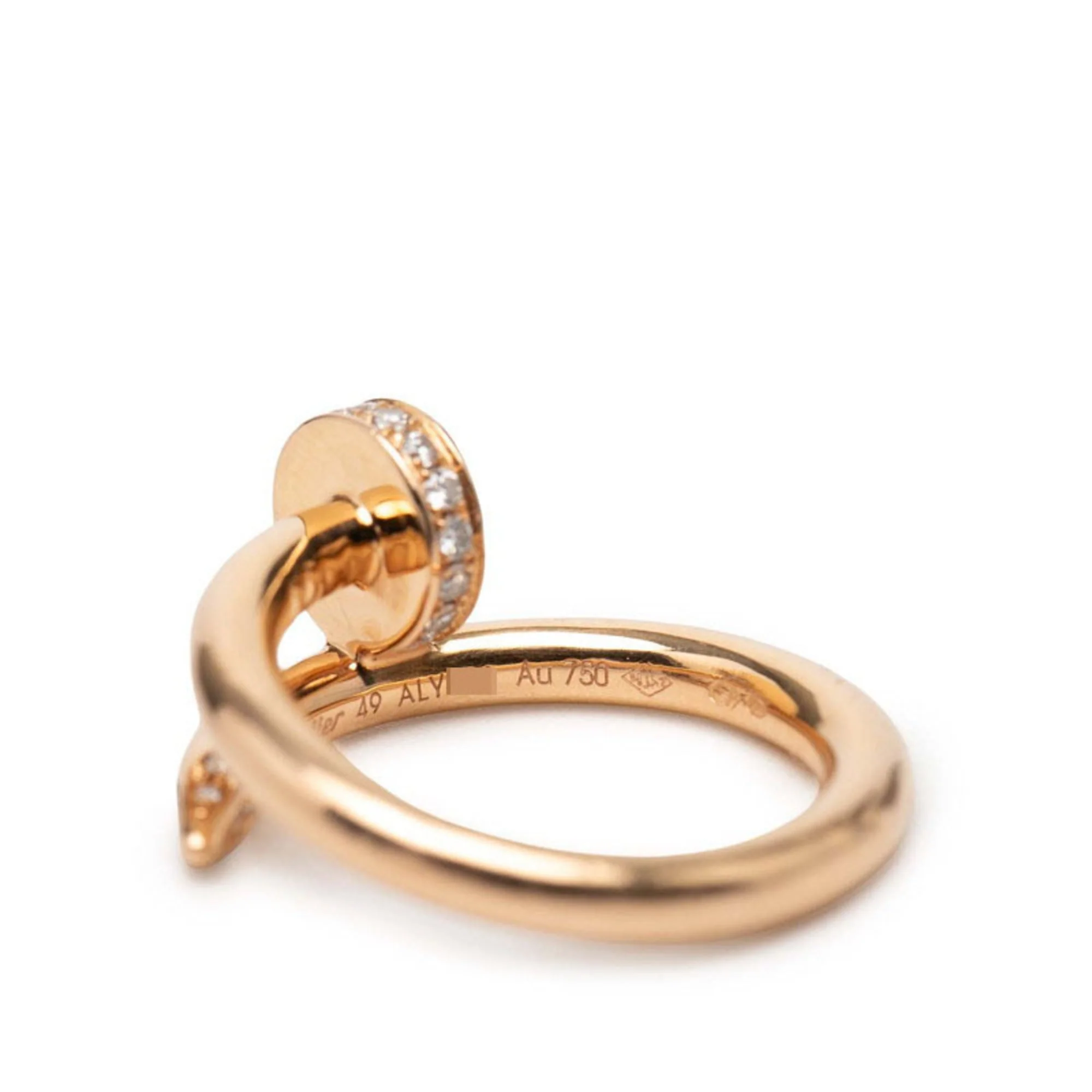 Juste un Clou Ring 18K Rose Gold with Diamond - Image 6