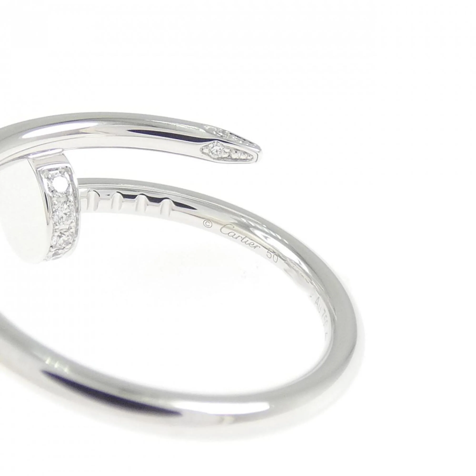 Juste un Clou Ring 18K White Gold with Diamond - Image 4