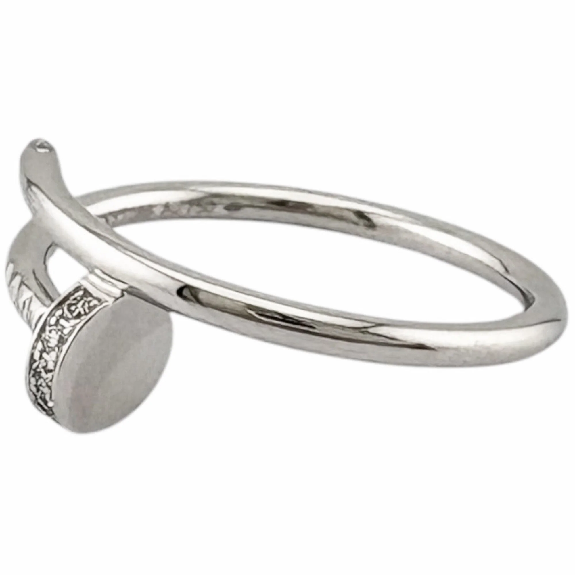 Juste un Clou Ring 18K White Gold with Diamond - Image 4