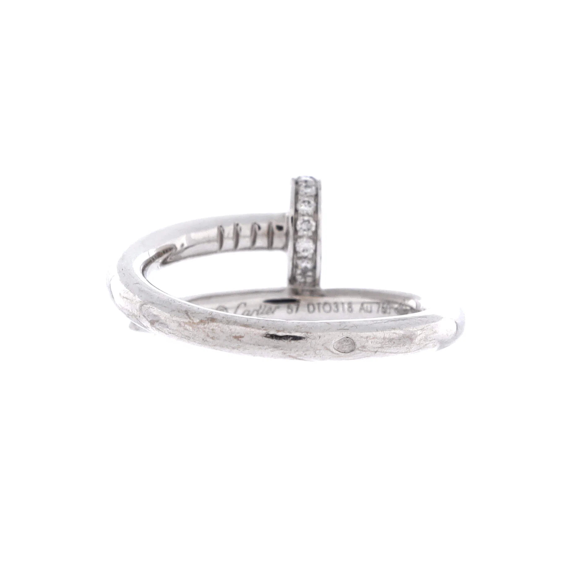 Juste un Clou Ring 18K White Gold with Diamonds - Image 3