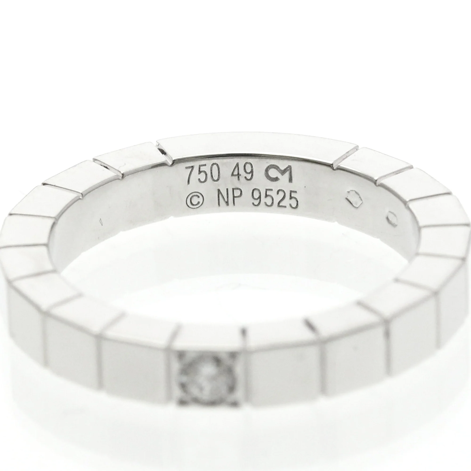 Lanieres Band Ring 18K White Gold and Diamond - Image 5
