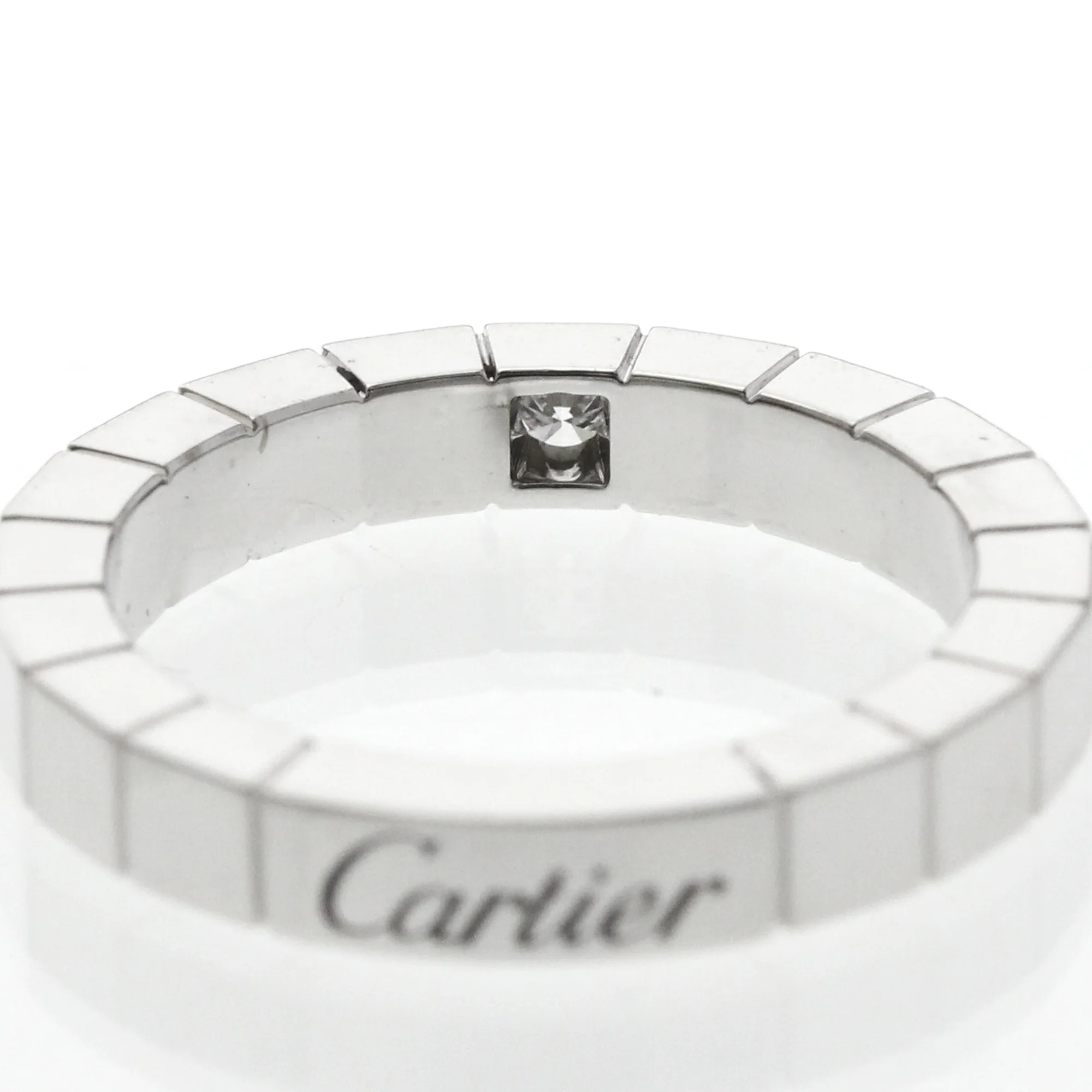 Lanieres Band Ring 18K White Gold and Diamond - Image 7