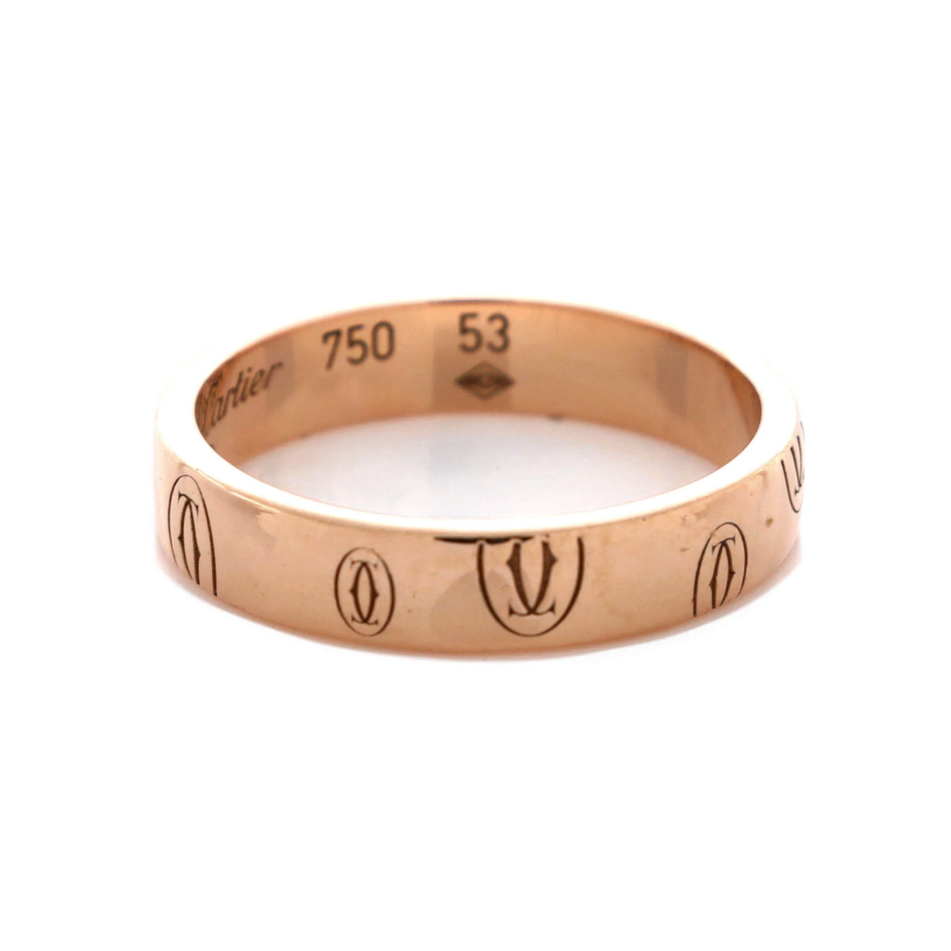Logo de Cartier Wedding Band Ring 18K Rose Gold - Image 3