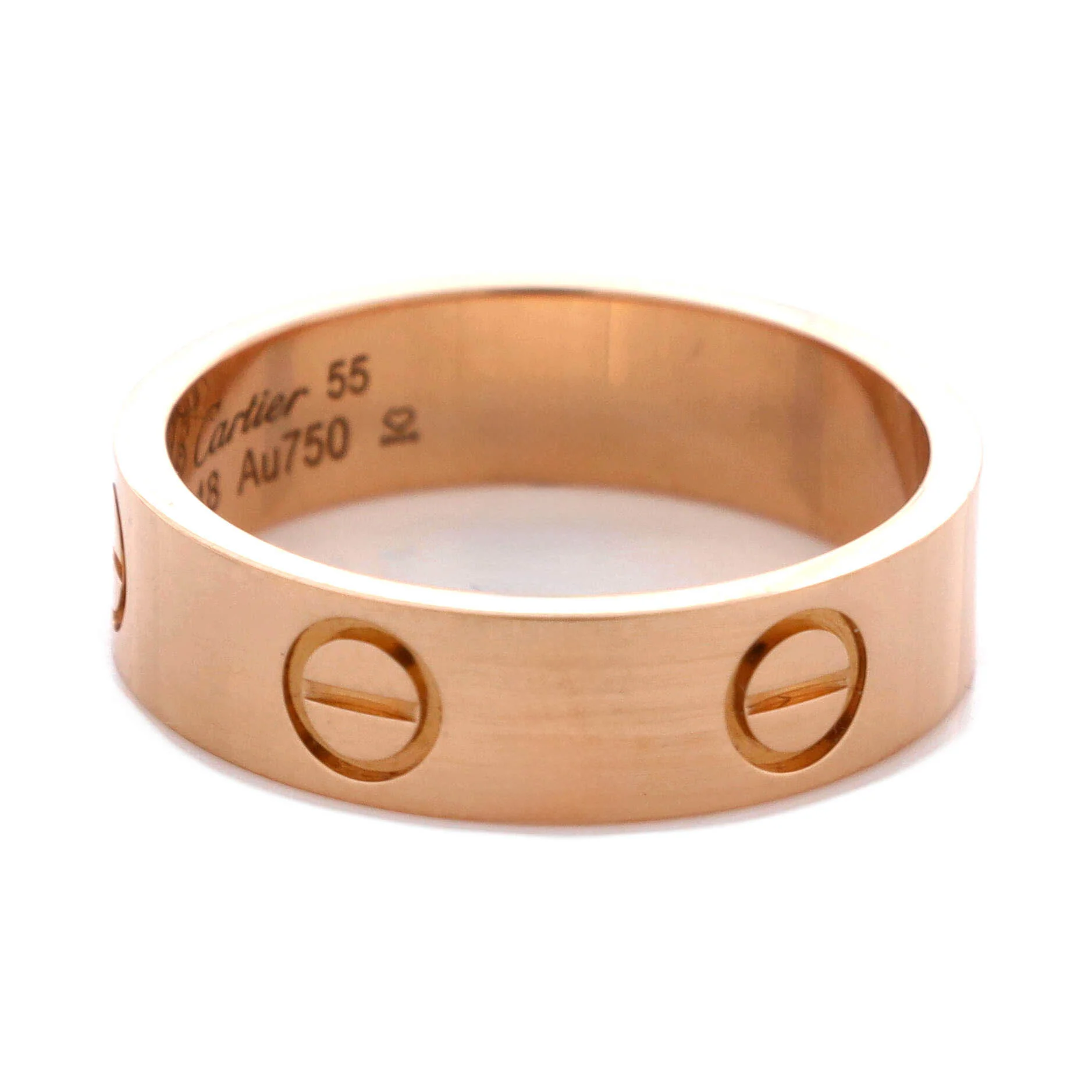 Love Band Ring 18K Rose Gold - Image 3