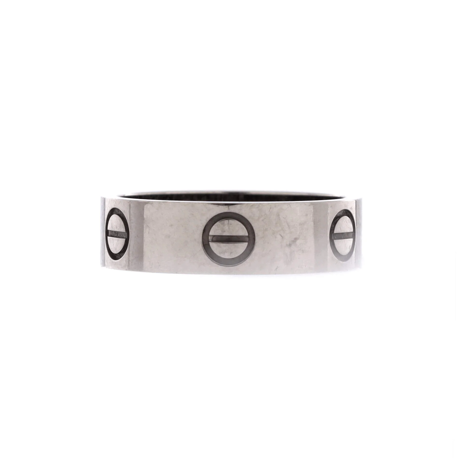 Love Band Ring 18K White Gold