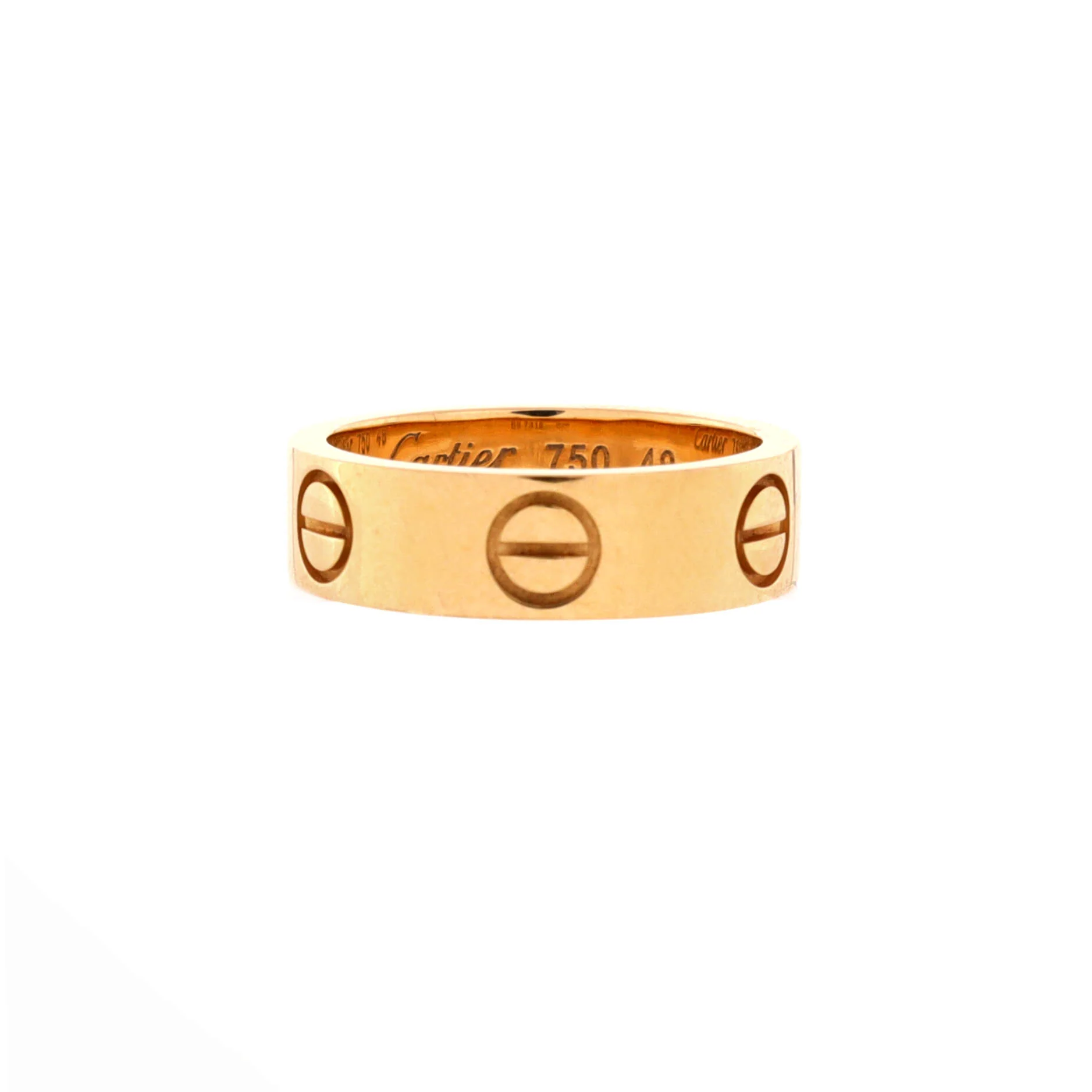 Love Band Ring 18K Yellow Gold