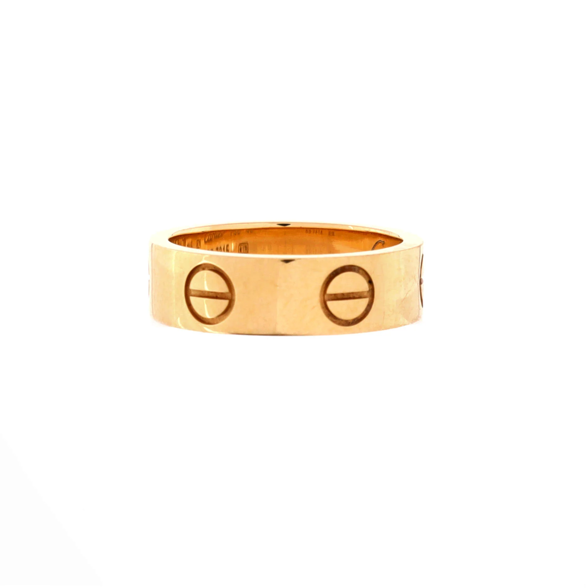 Love Band Ring 18K Yellow Gold - Image 2