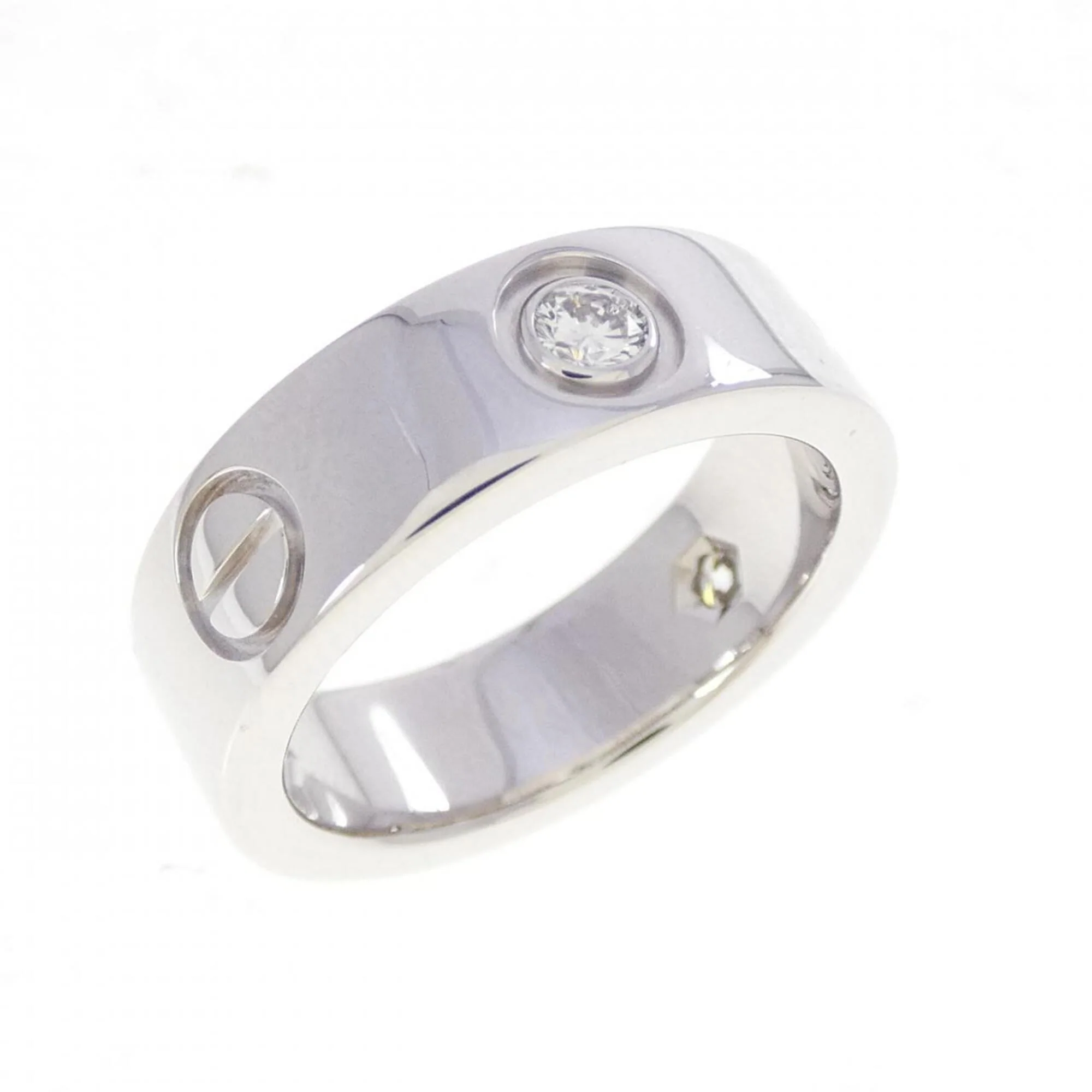Love Band Ring with Diamond