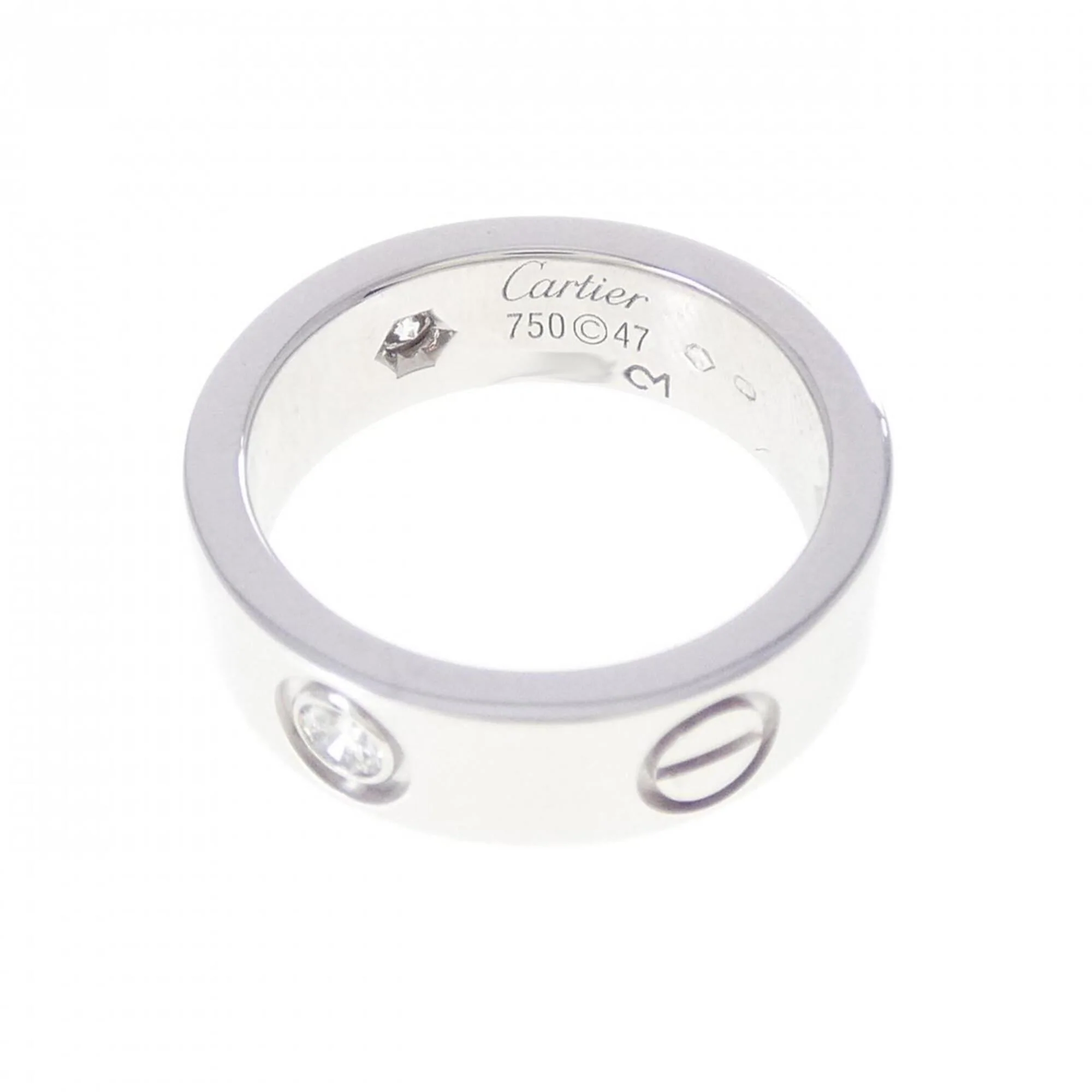 Love Band Ring with Diamond - Image 3