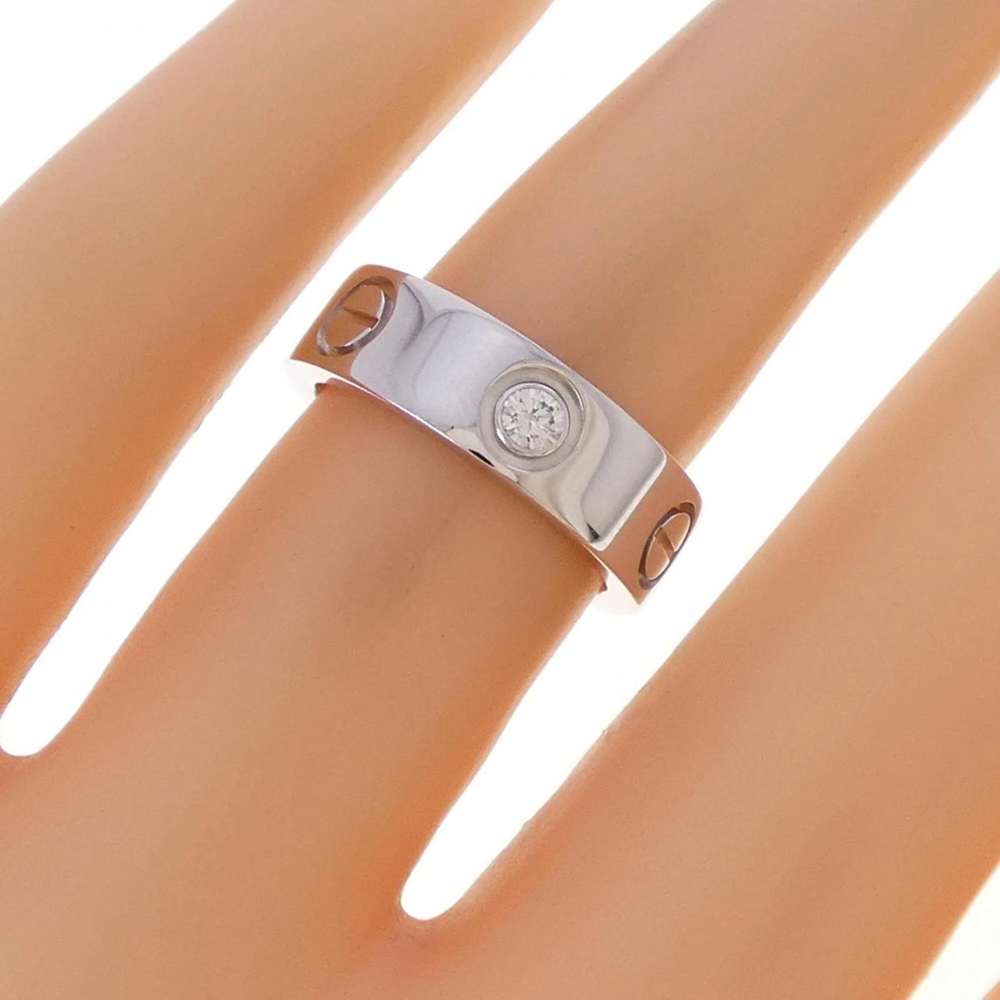 Love Band Ring with Diamond - Image 4