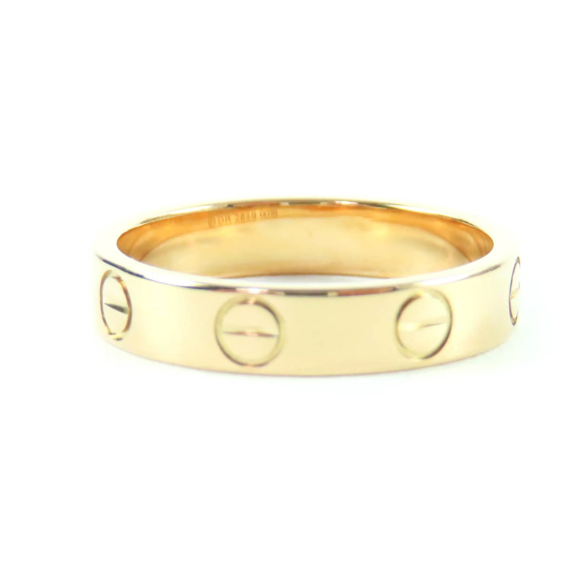Love One Band Ring 18K Rose Gold Small - Image 2