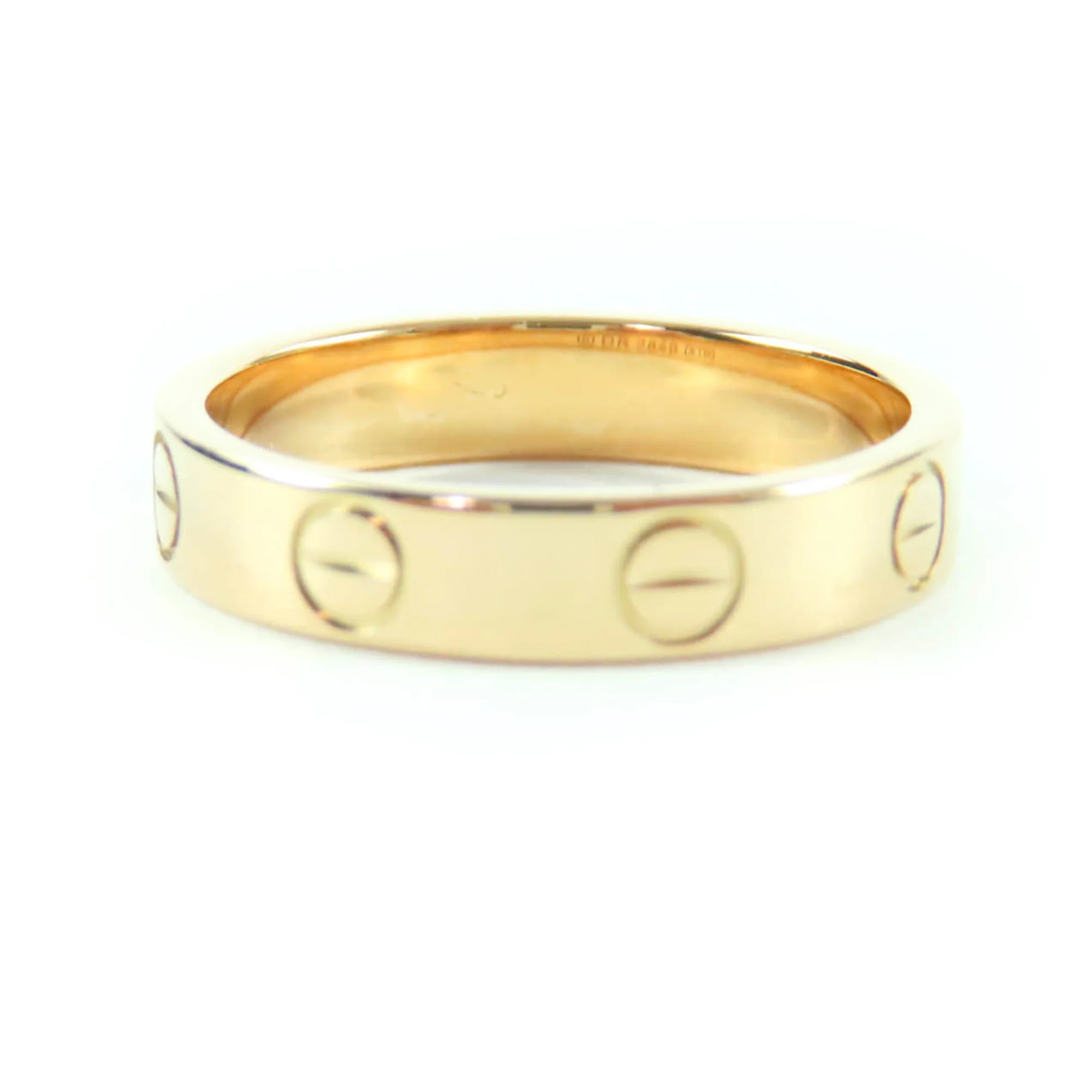 Love One Band Ring 18K Rose Gold Small - Image 3
