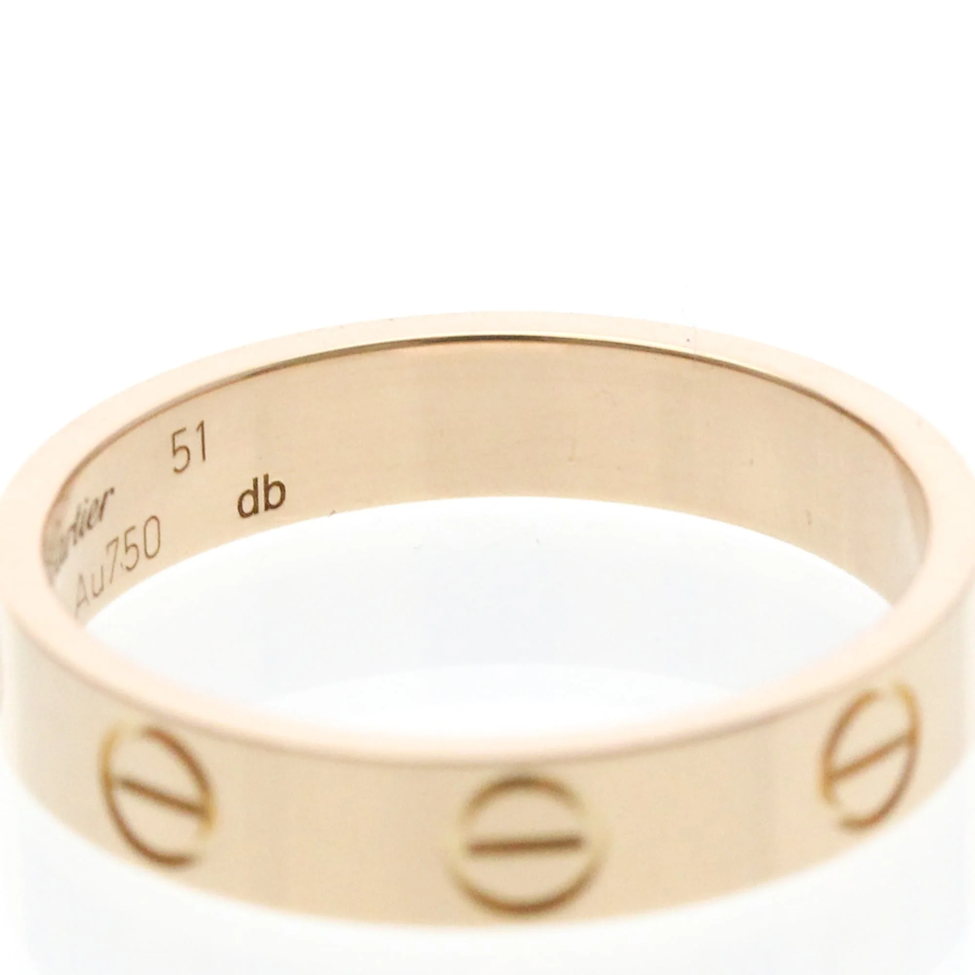 Love Ring 18K Rose Gold Mini - Image 8