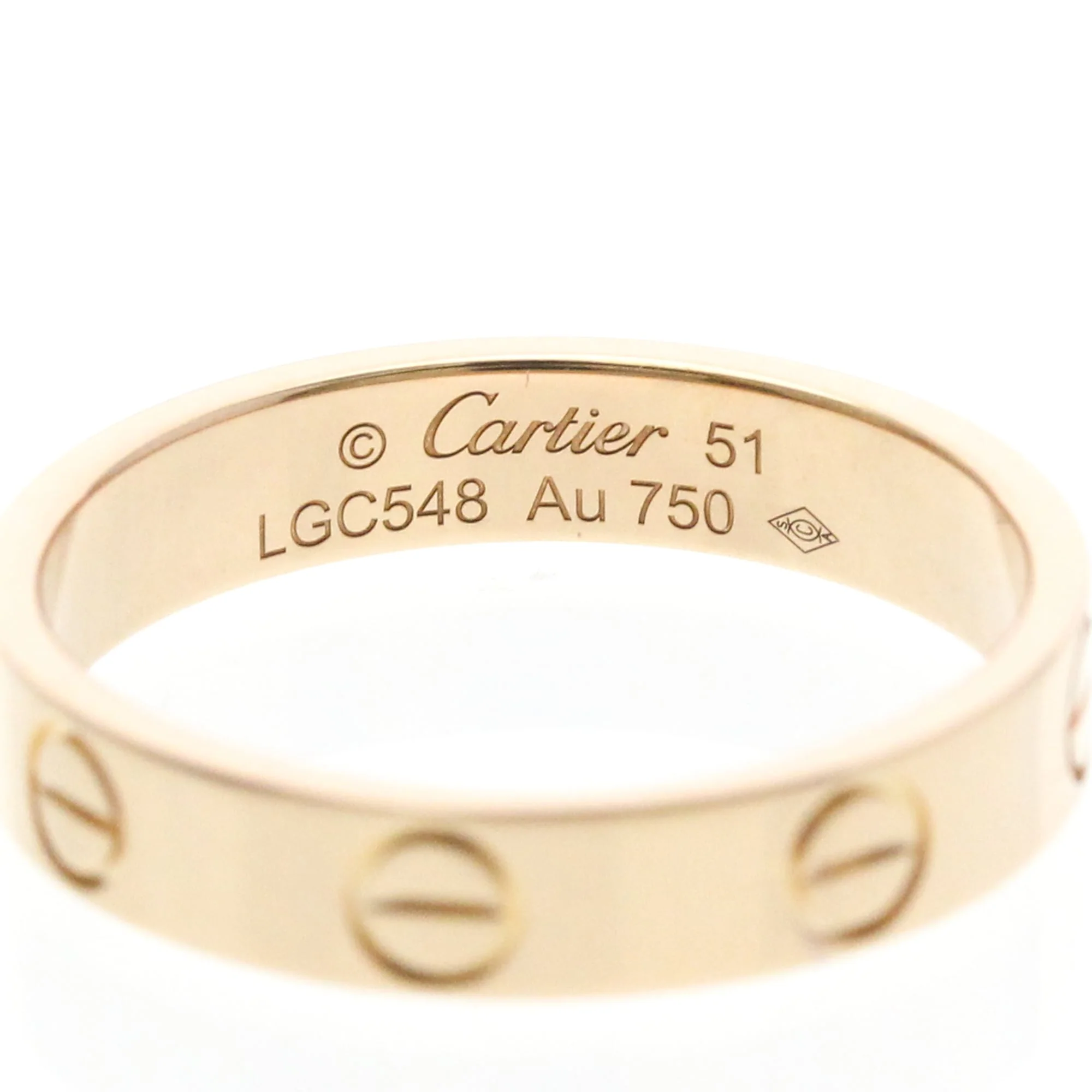 Love Ring 18K Rose Gold Mini - Image 5