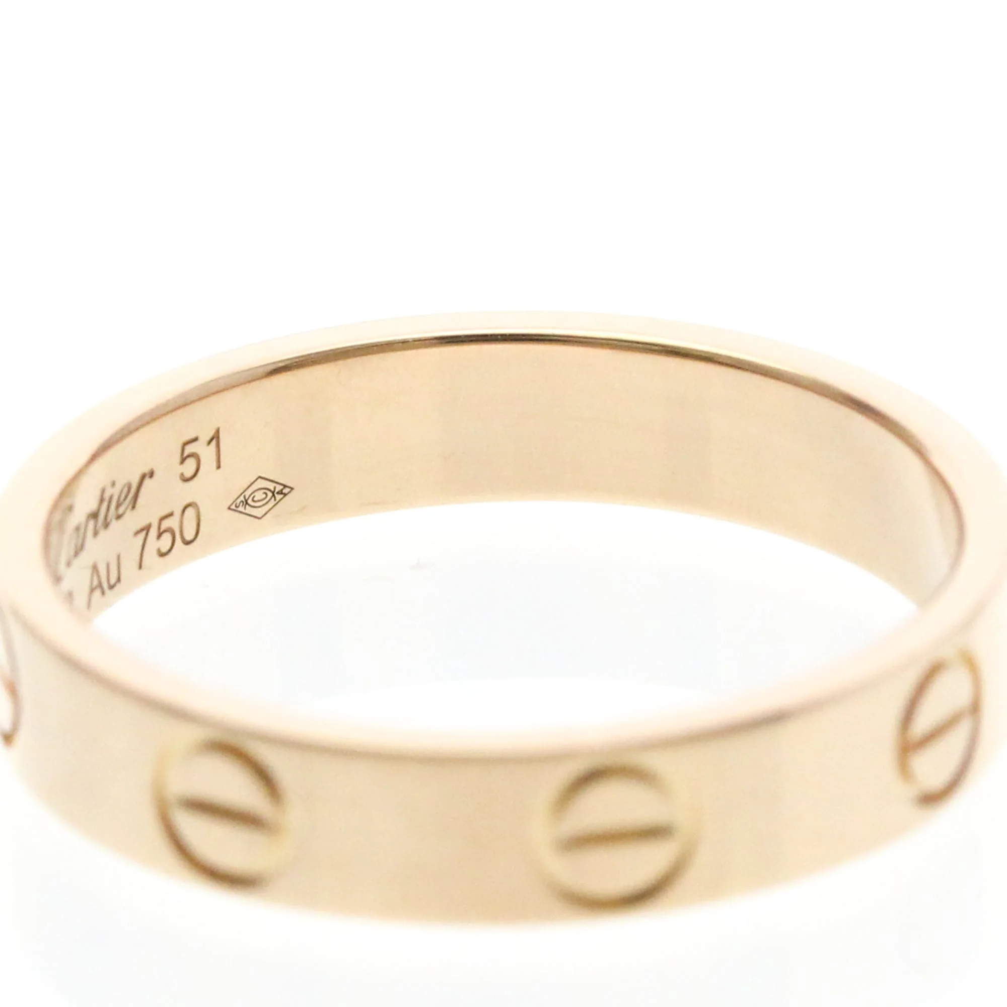 Love Ring 18K Rose Gold Mini - Image 8