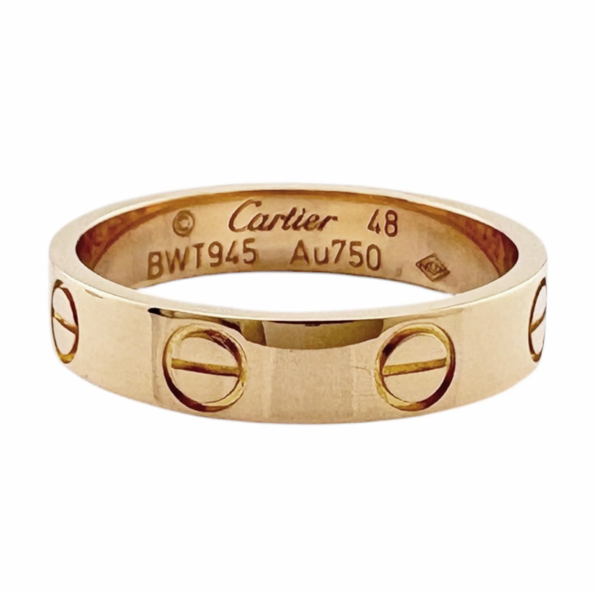 Love Ring 18K Rose Gold Mini - Image 3