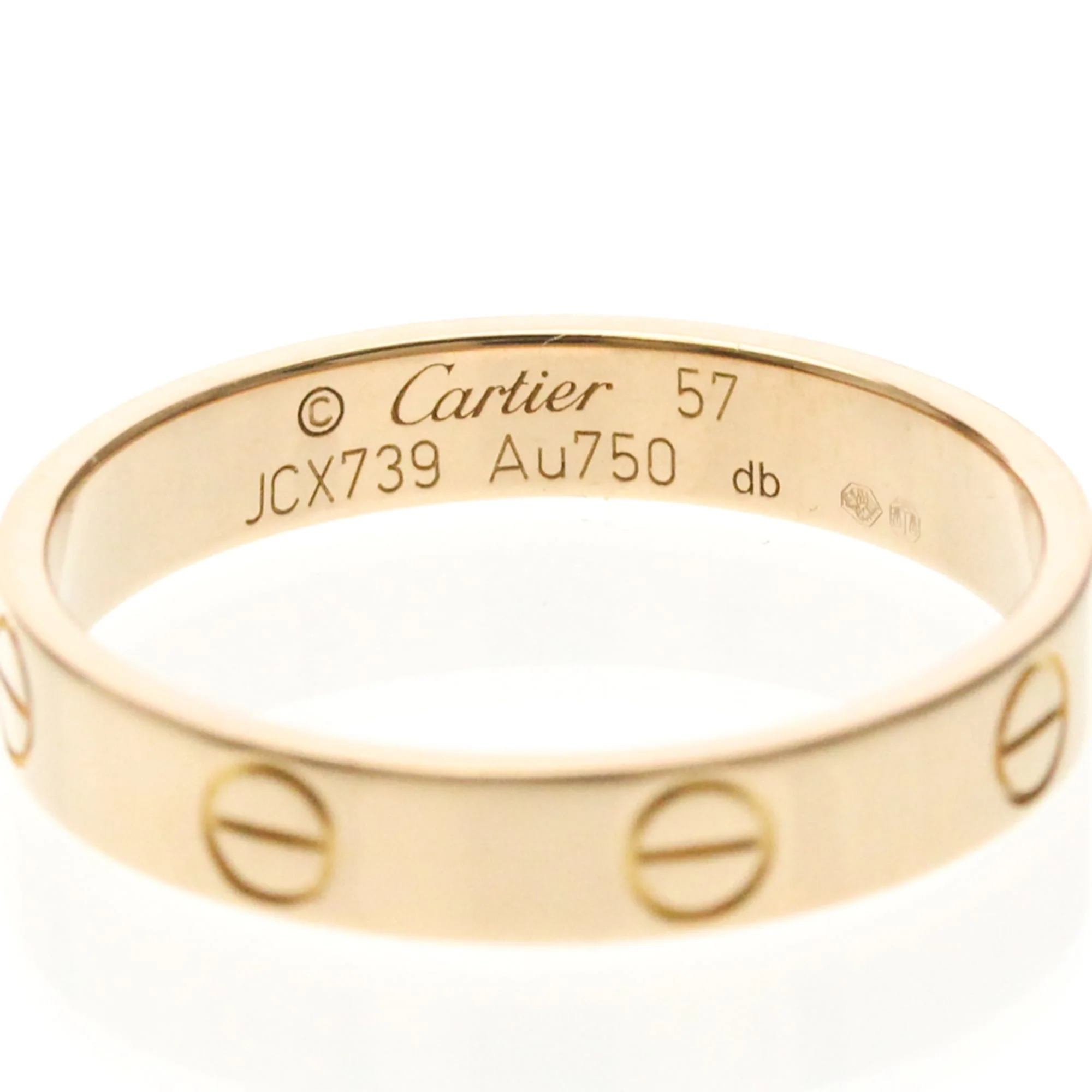 Love Ring 18K Rose Gold Mini - Image 5