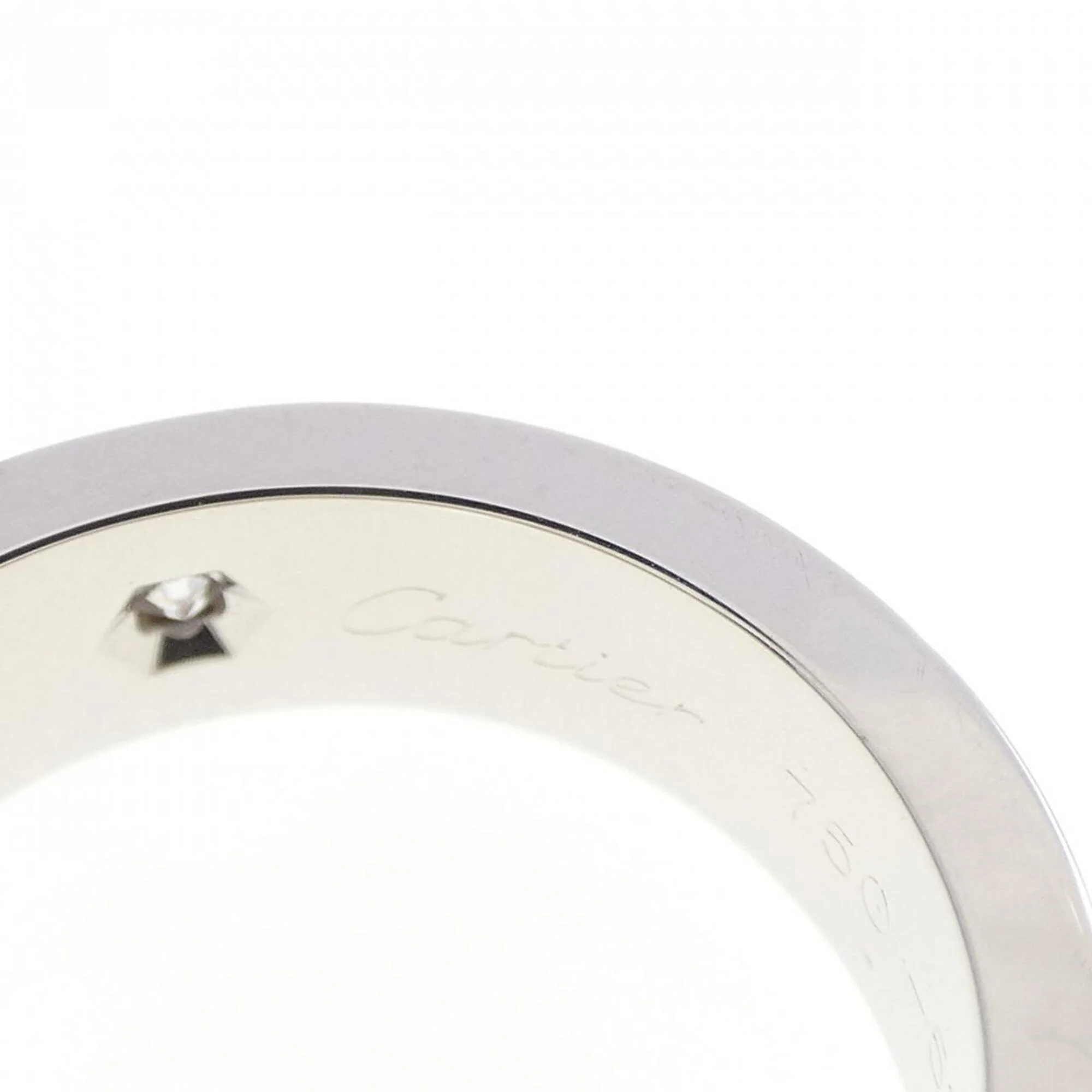 Love Ring 18K White Gold with Diamond - Image 4