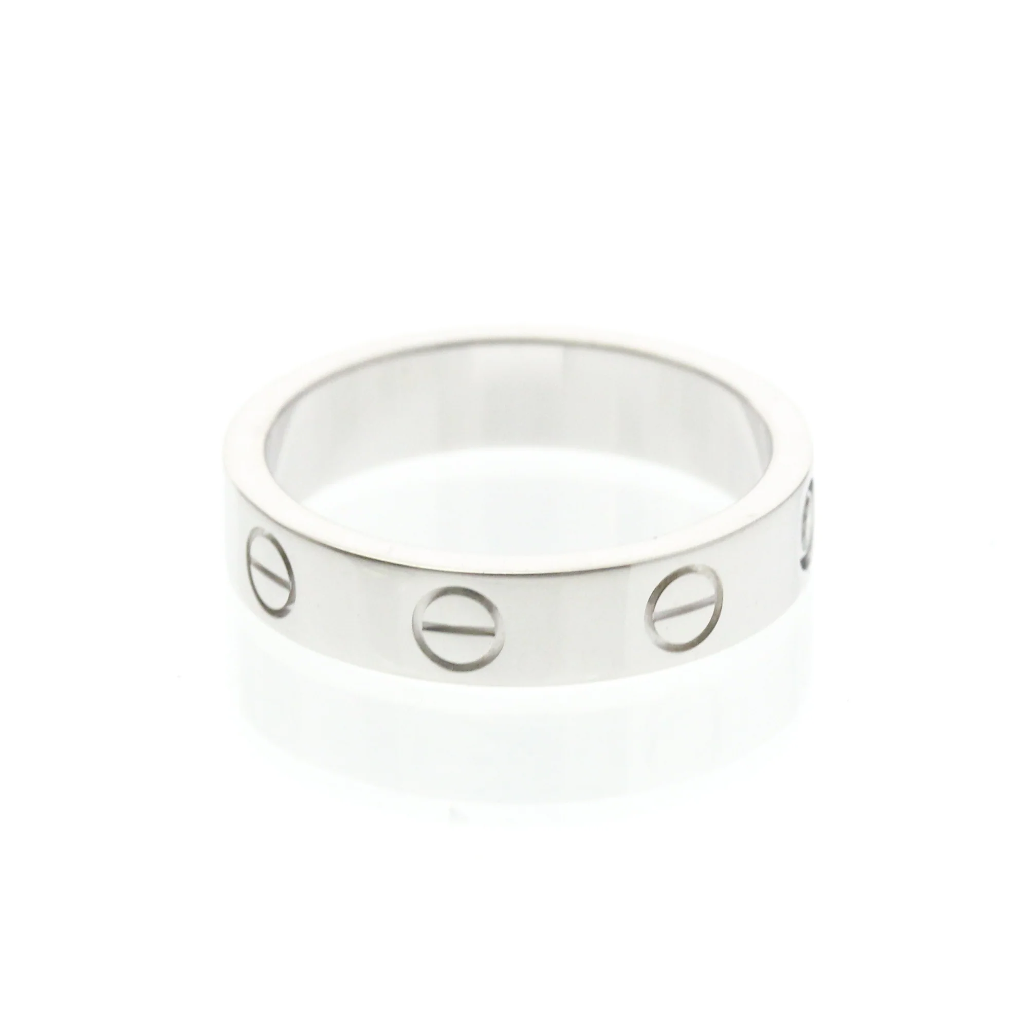 Love Ring 18K White Gold with Diamond Mini - Image 4