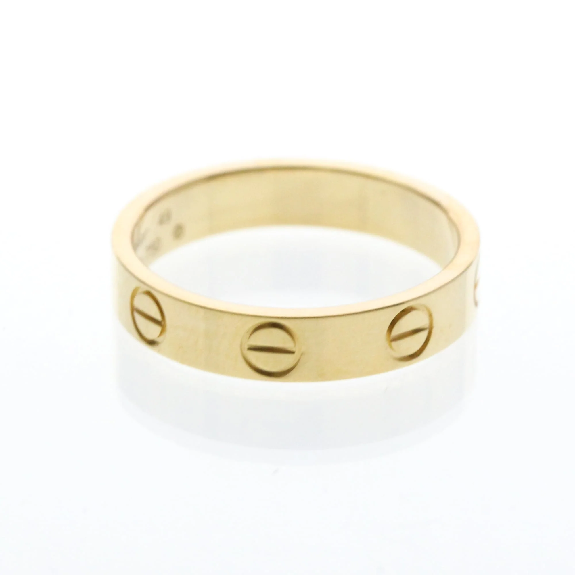 Love Ring 18K Yellow Gold Mini - Image 4