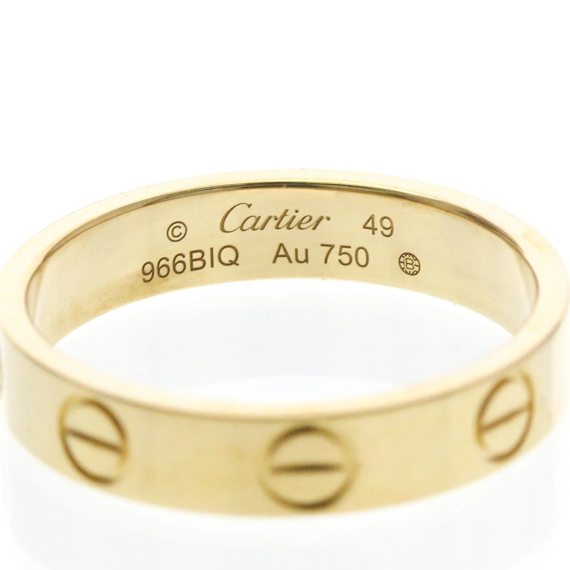 Love Ring 18K Yellow Gold Mini - Image 5