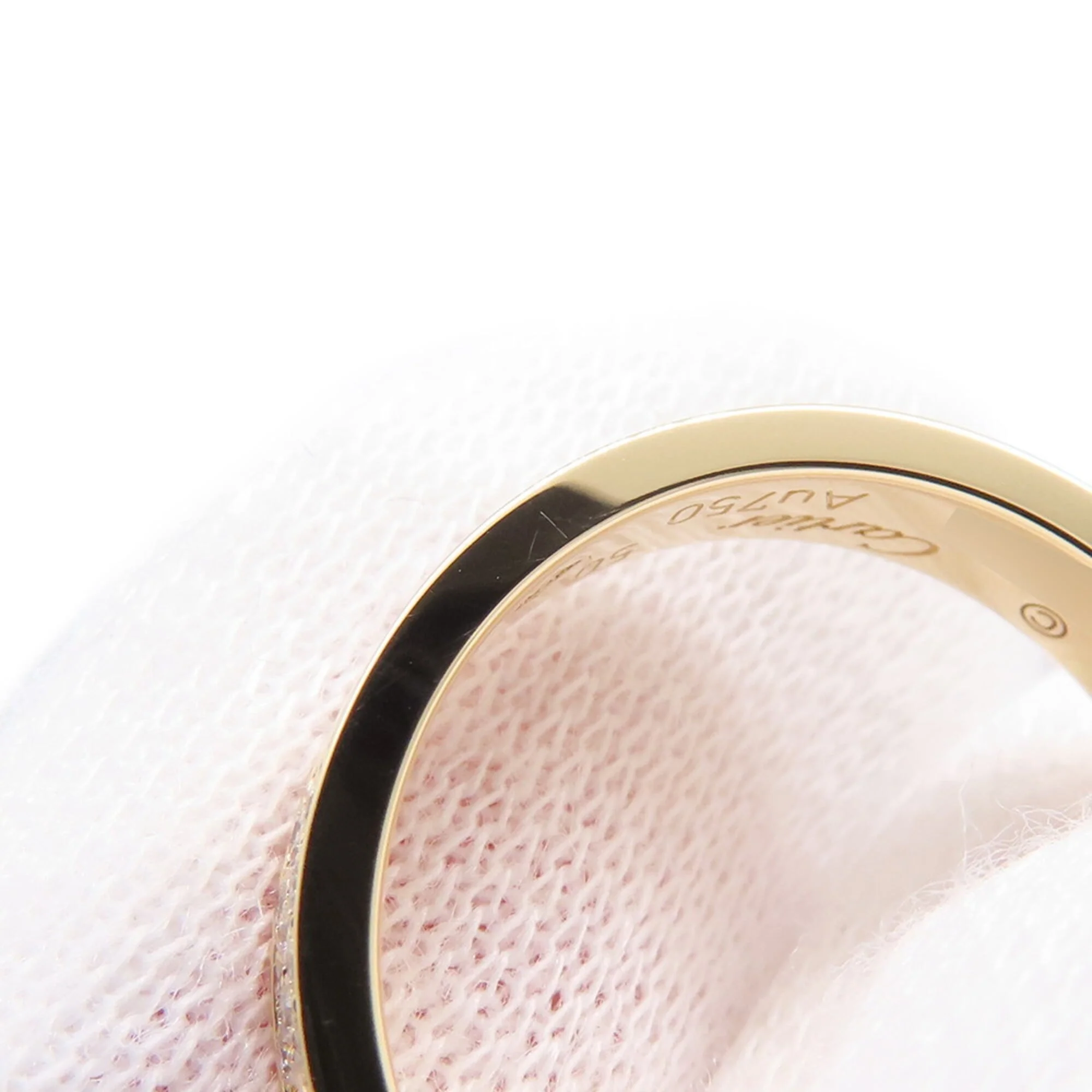Love Ring 18K Yellow Gold with Diamond Small - Image 5