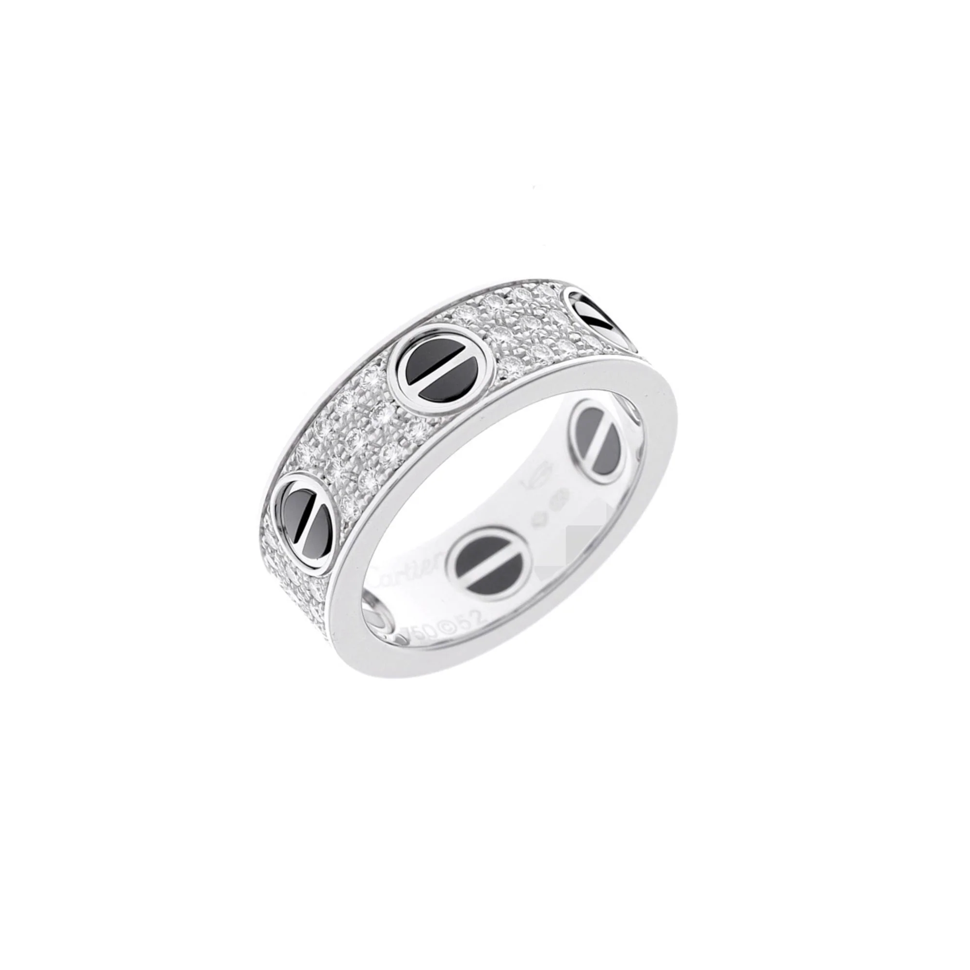 Love Ring Ceramic and 18K White Gold - Image 2