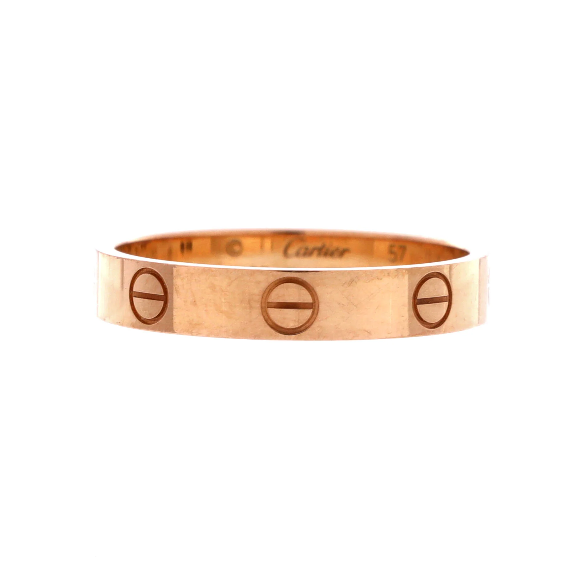 Love Wedding Band Ring 18K Rose Gold