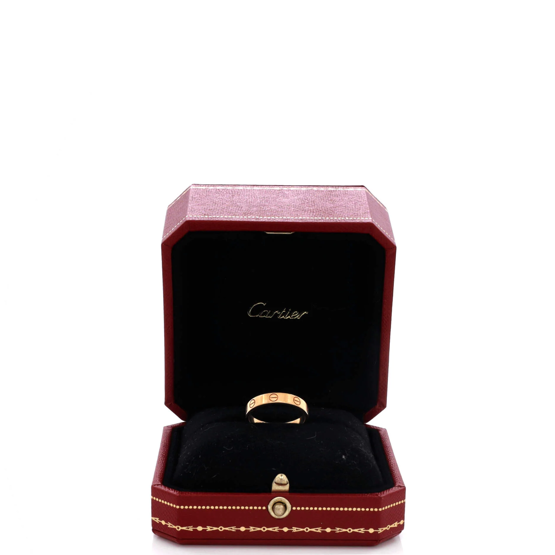 Love Wedding Band Ring 18K Rose Gold - Image 2