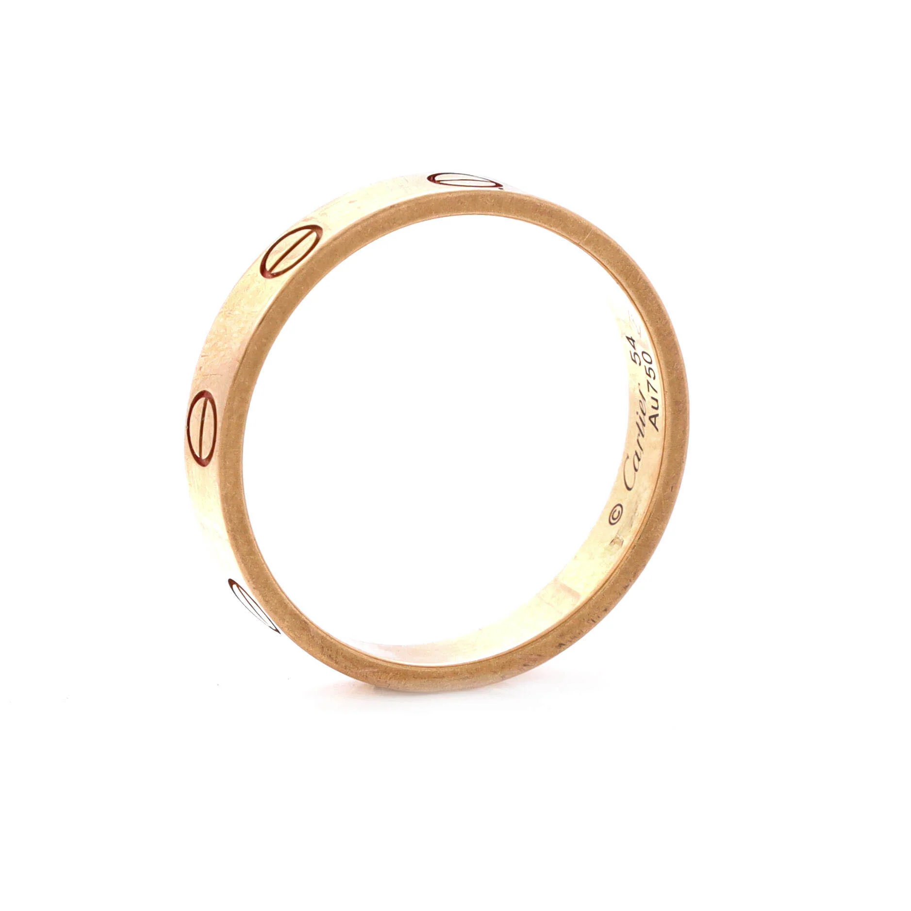 Love Wedding Band Ring 18K Rose Gold - Image 4